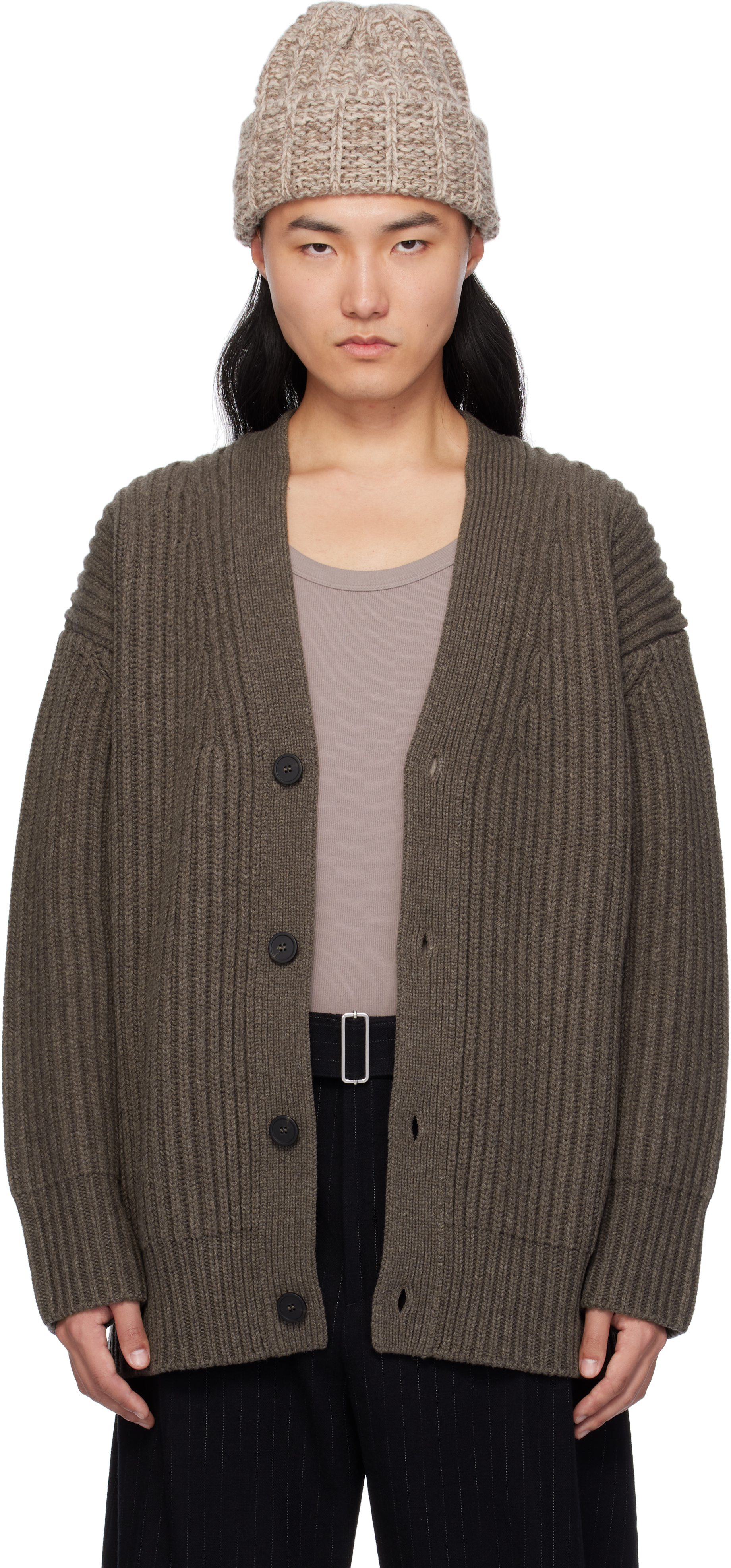 Brown Pomona Knit Cardigan