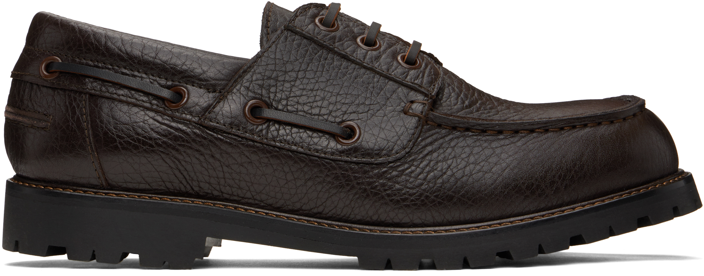 Brown Guston Boat Shoes