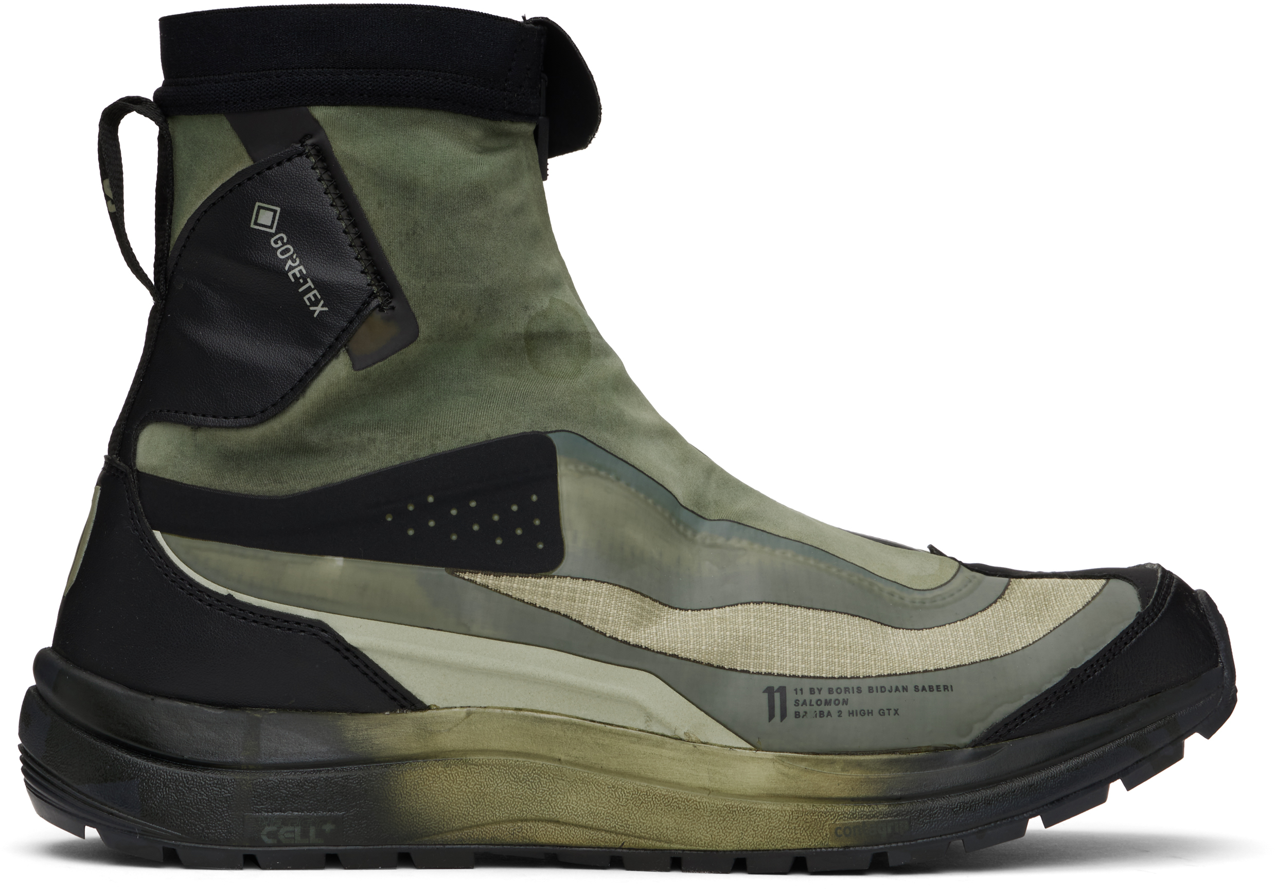 【Boris Bidjan Saberi】Salomon Bamba 2High GTX V2 スニーカー Khaki Salomon Edition Bamba 2 High GTX V2 Sneakers by 11 by