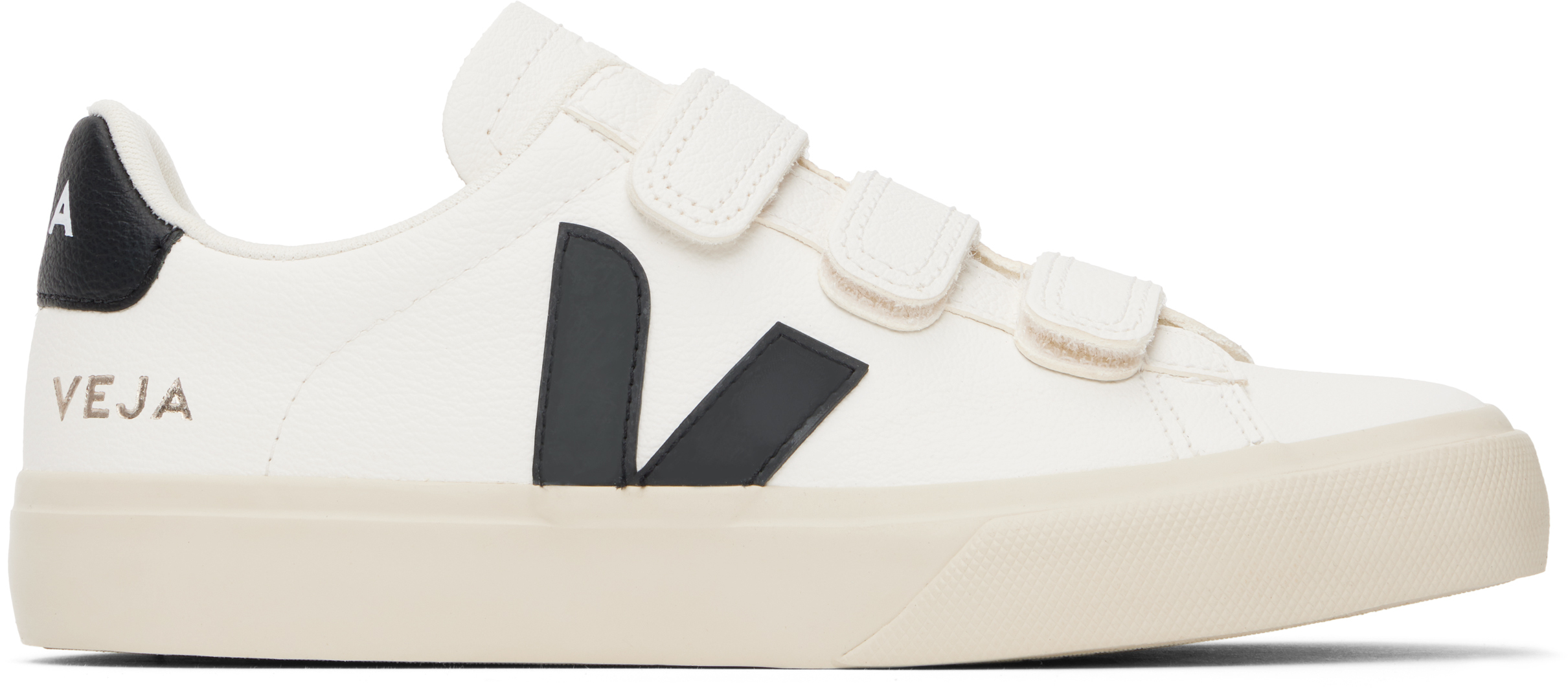 【関税込み】VEJA ホワイト＆ブラック Recife レザースニーカー VEJA: ホワイト＆ブラック Recife レザースニーカー | SSENSE 日本
