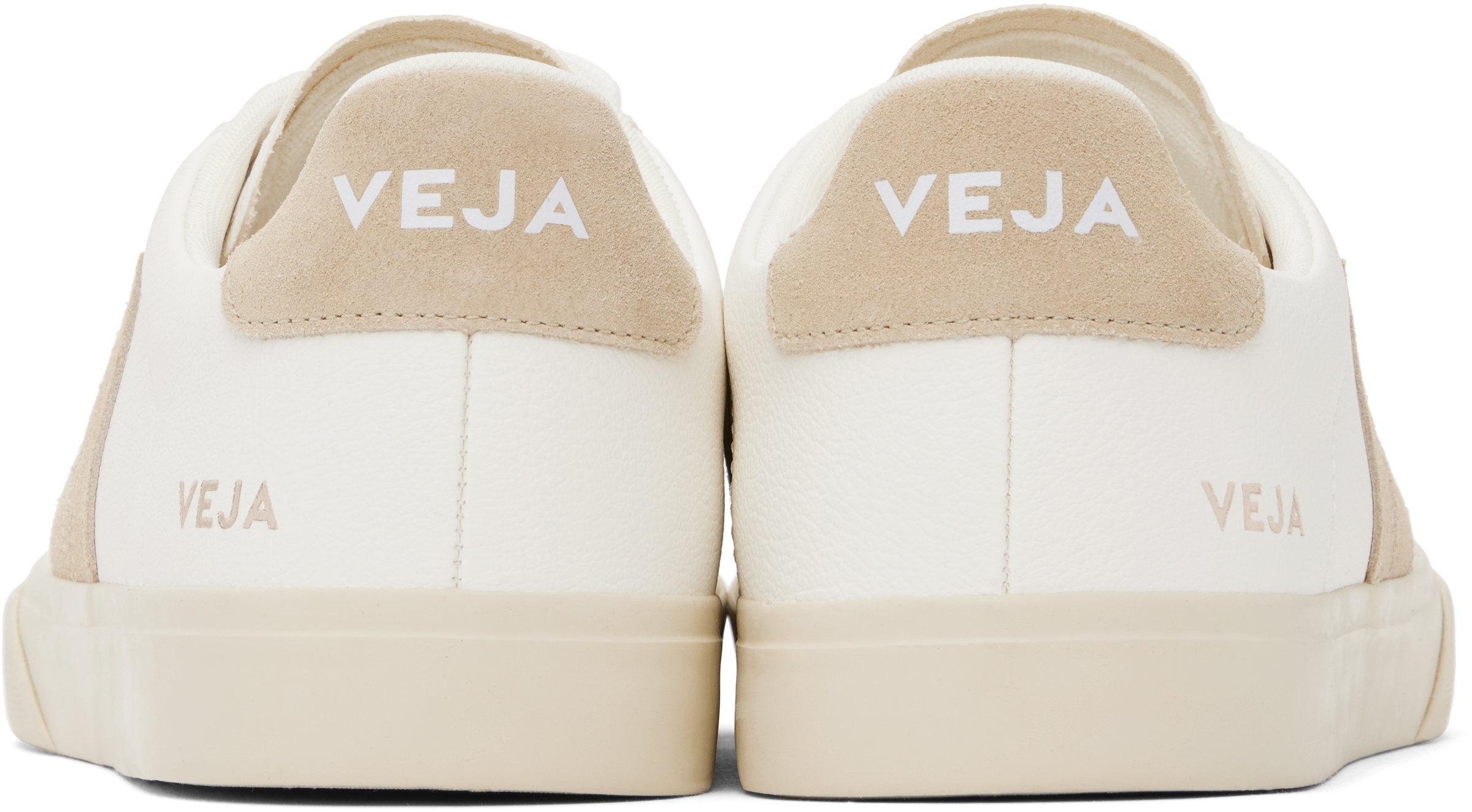 Veja Low Top Leather Sneakers In White