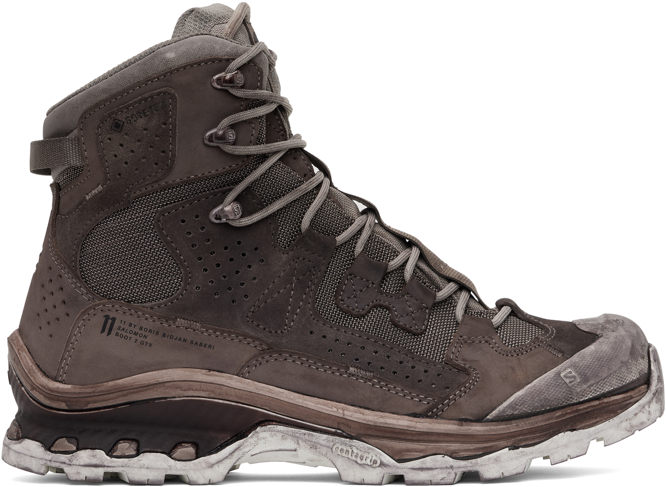 11 BY BORIS BIDJAN SABERI GRAY SALOMON EDITION 2 GTX BOOTS