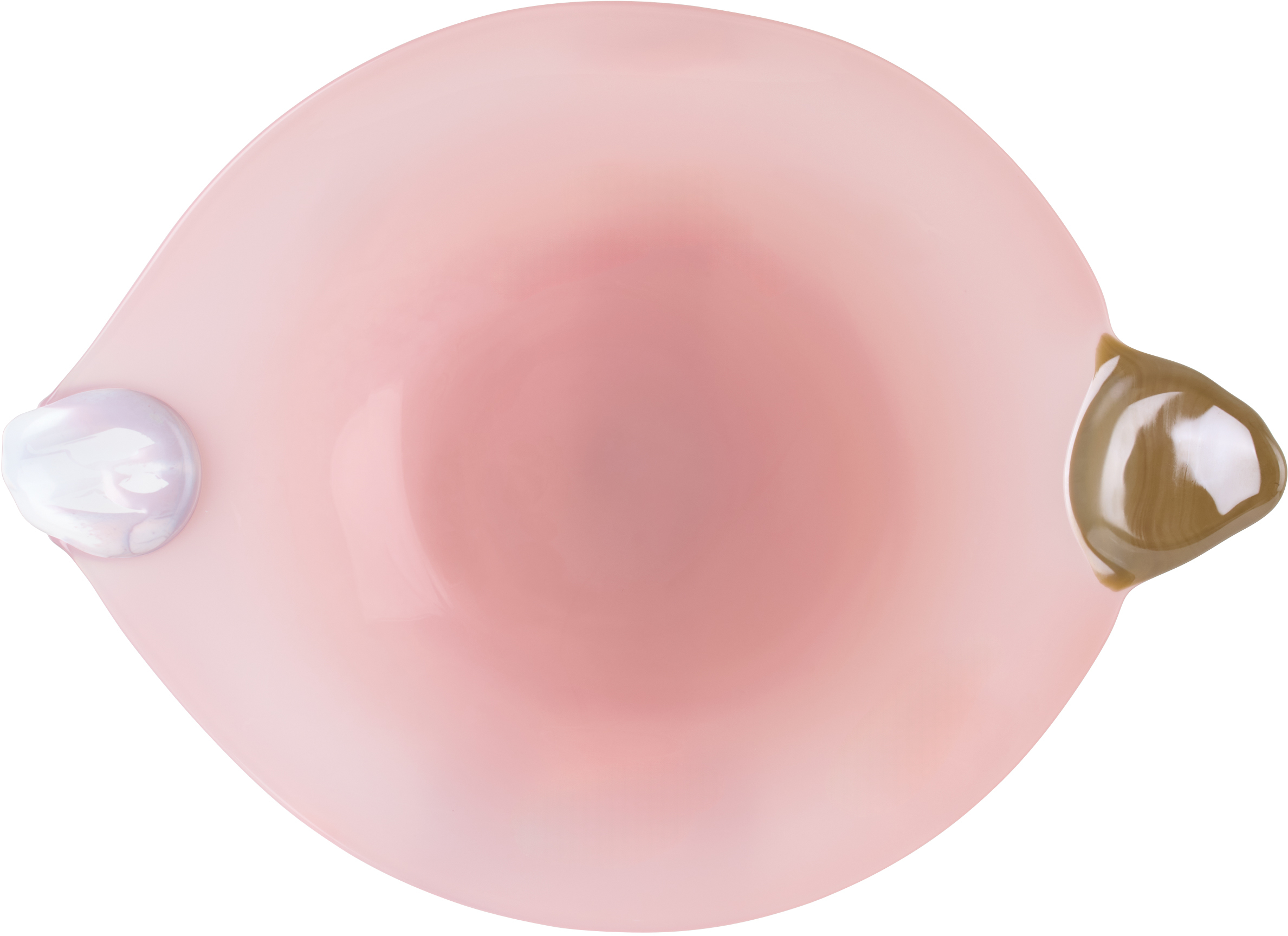 Helle Mardahl Pink 'the Server Mega' Dish In Cream, Bgum, Caramel