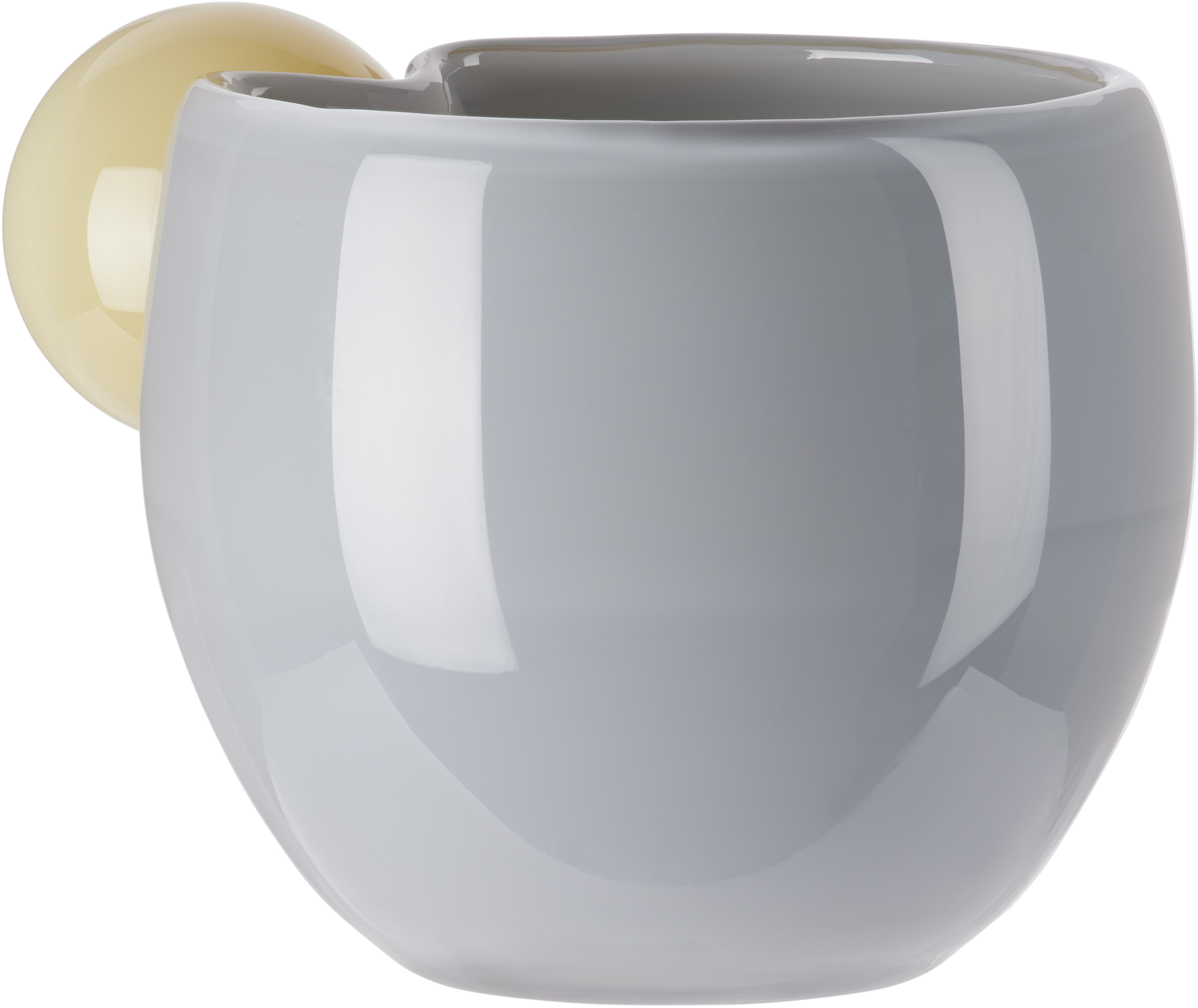 Helle Mardahl Blue & Yellow 'the Cup Medi' Mug In Caramel Apple & Blue