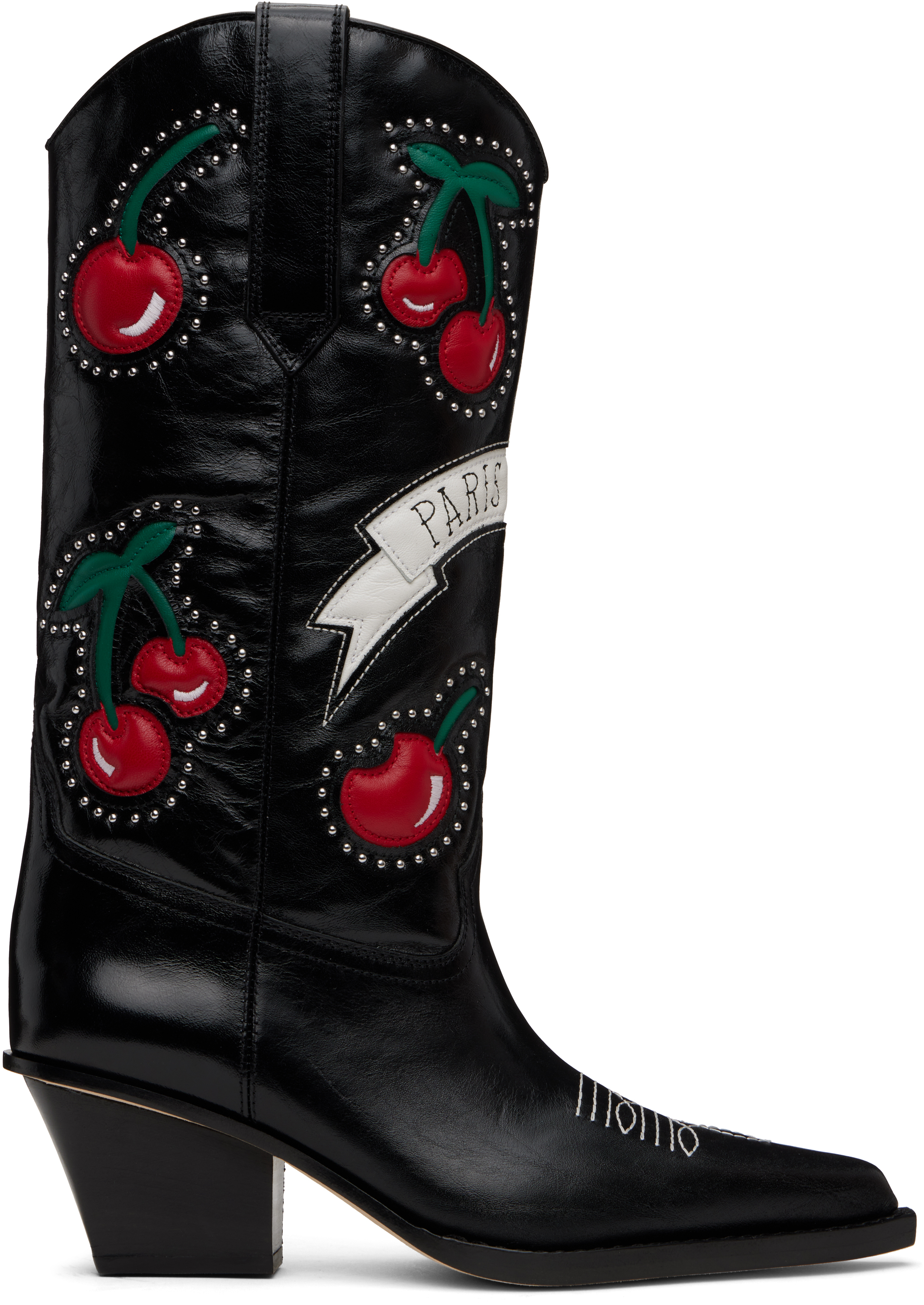 Black Cherry Blossom Boots