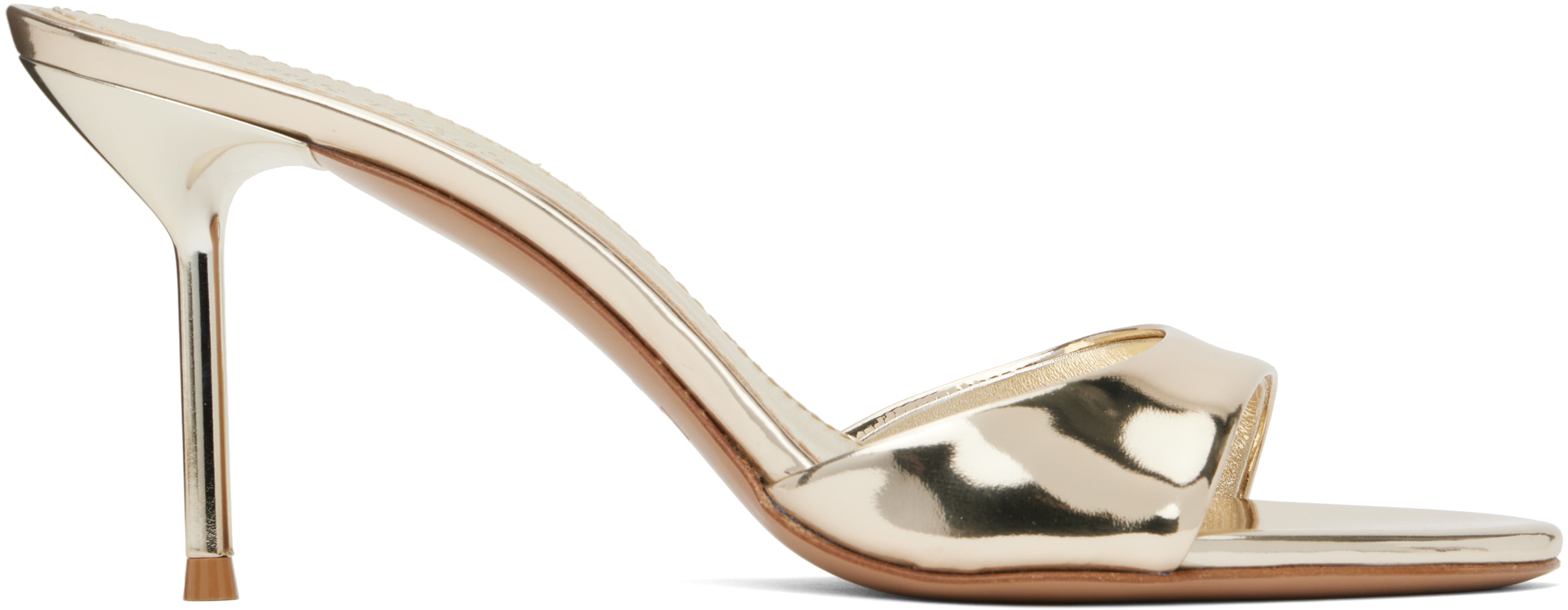 Shop Paris Texas Gold Lidia 70 Mules