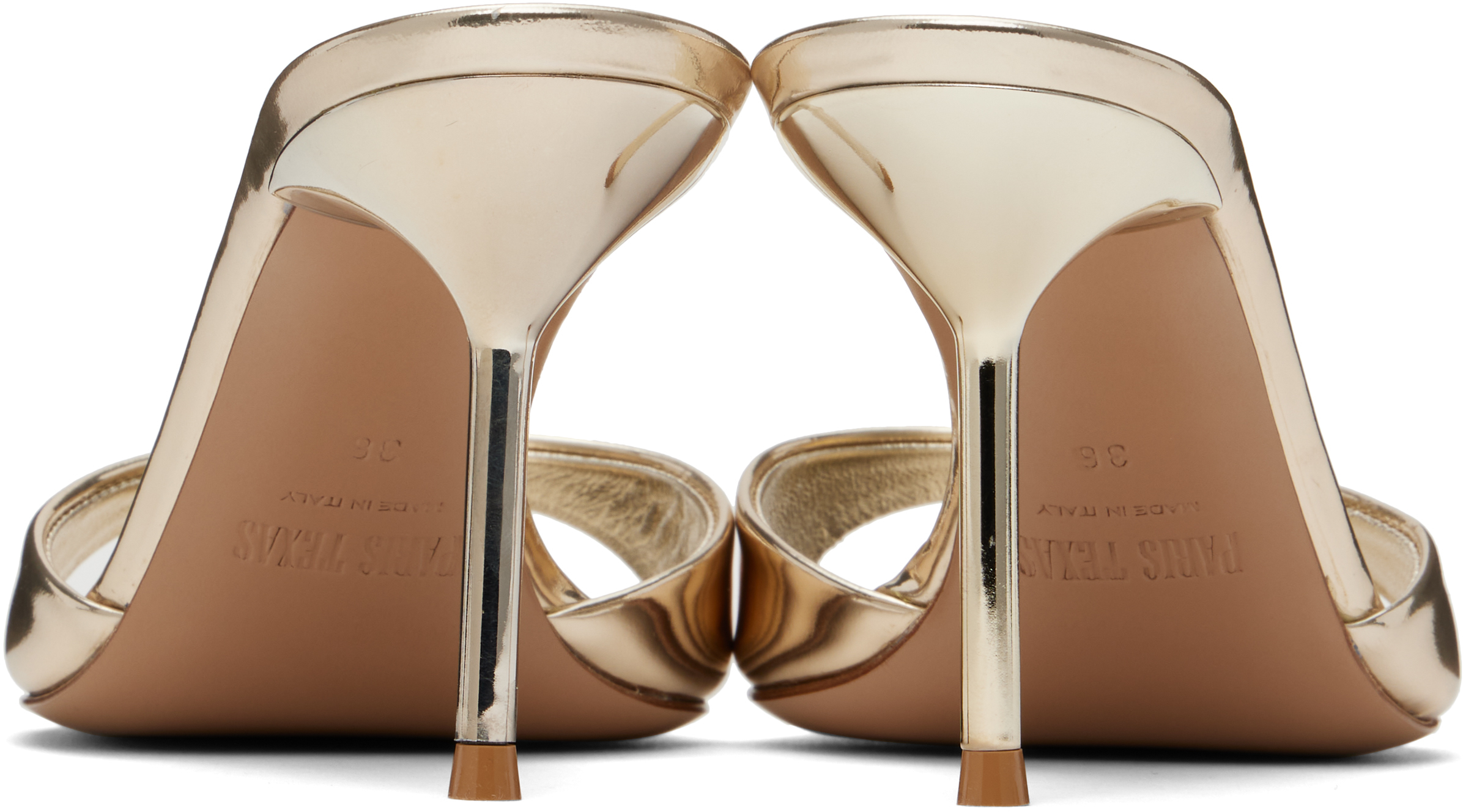 Shop Paris Texas Gold Lidia 70 Mules