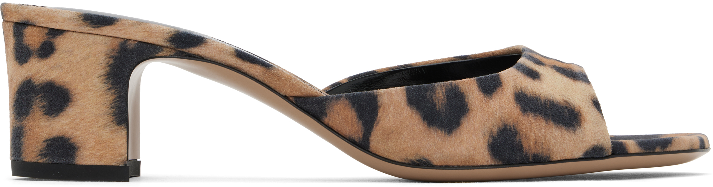 【関税込み】Paris Texas タン&ブラック Lara 50 ミュール Tan & Black Lara 50 Mules by Paris Texas on Sale