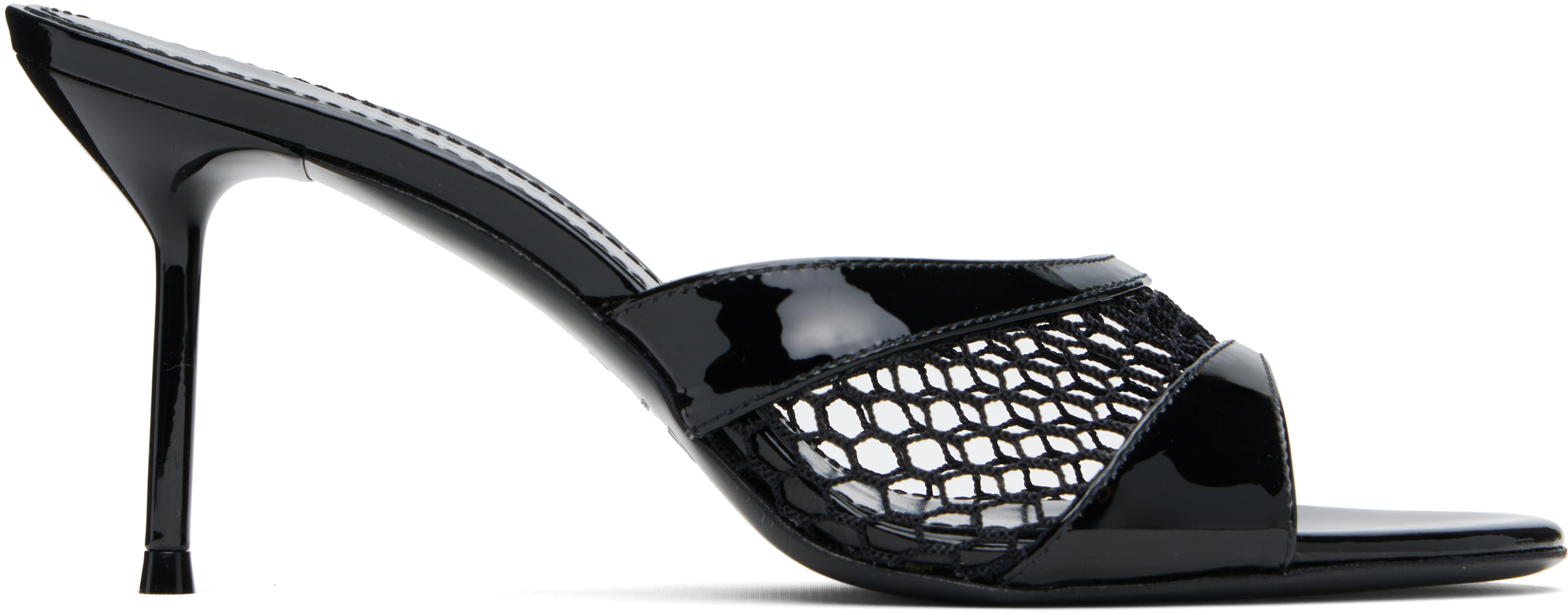 Shop Paris Texas Black Lidia 70 Mules In Black-black