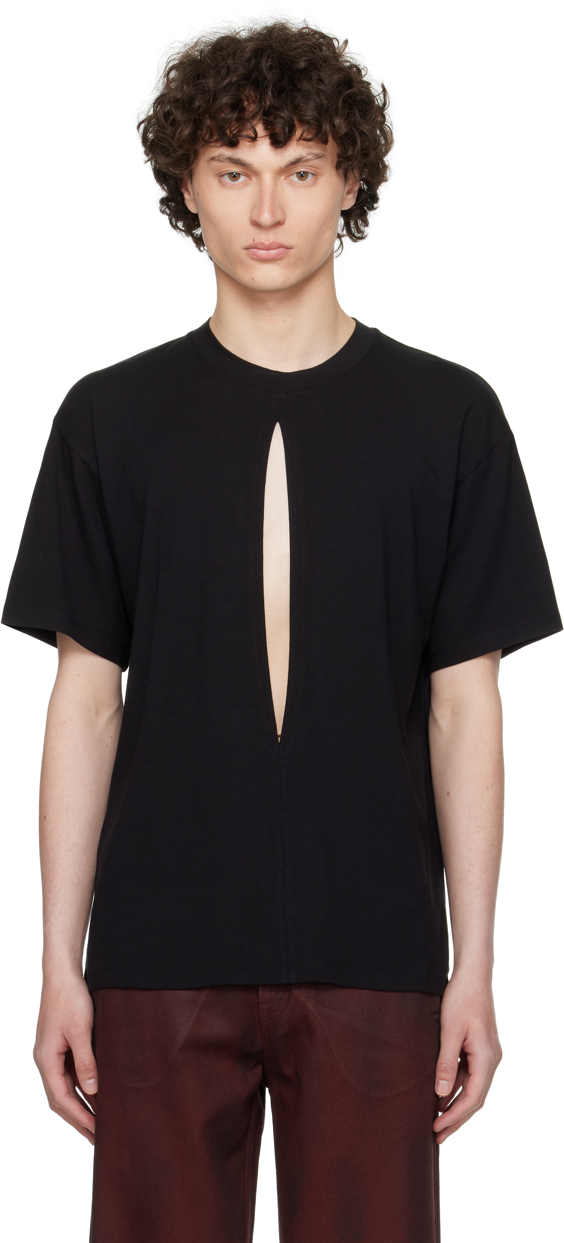 Black Slit T-shirt