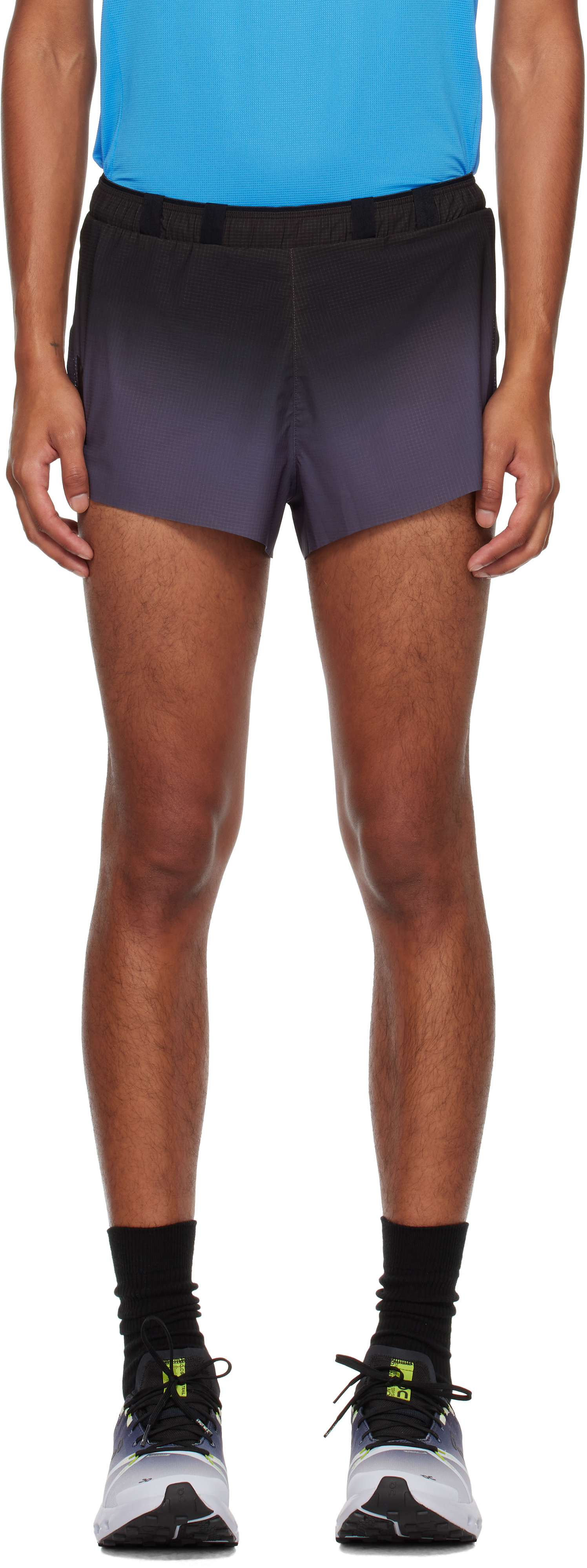 Black 
Gray Marathon Shorts