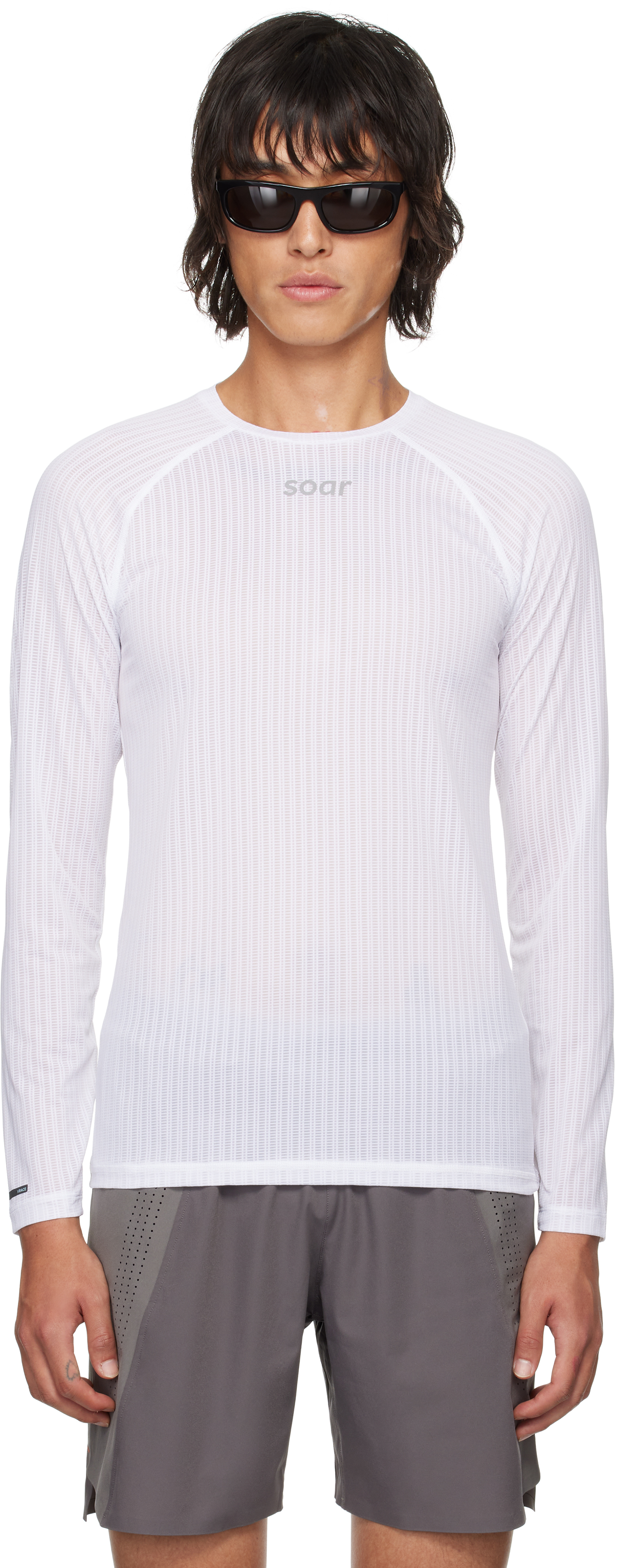 【関税込み】SOAR Running ホワイト Race Base レイヤー Tシャツ Men's Race Base Layer | White – SOAR Running