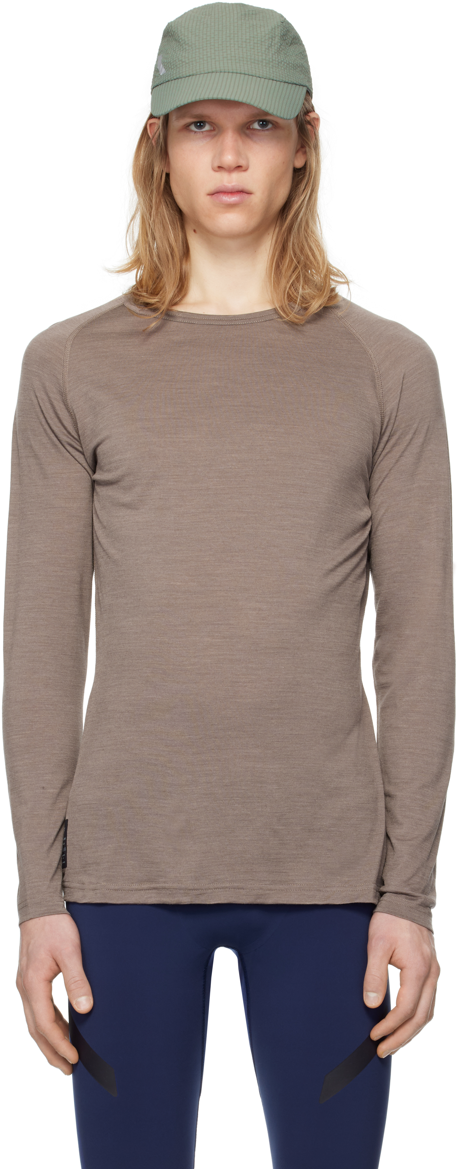 Brown Merino 
Silk Base Layer T-Shirt