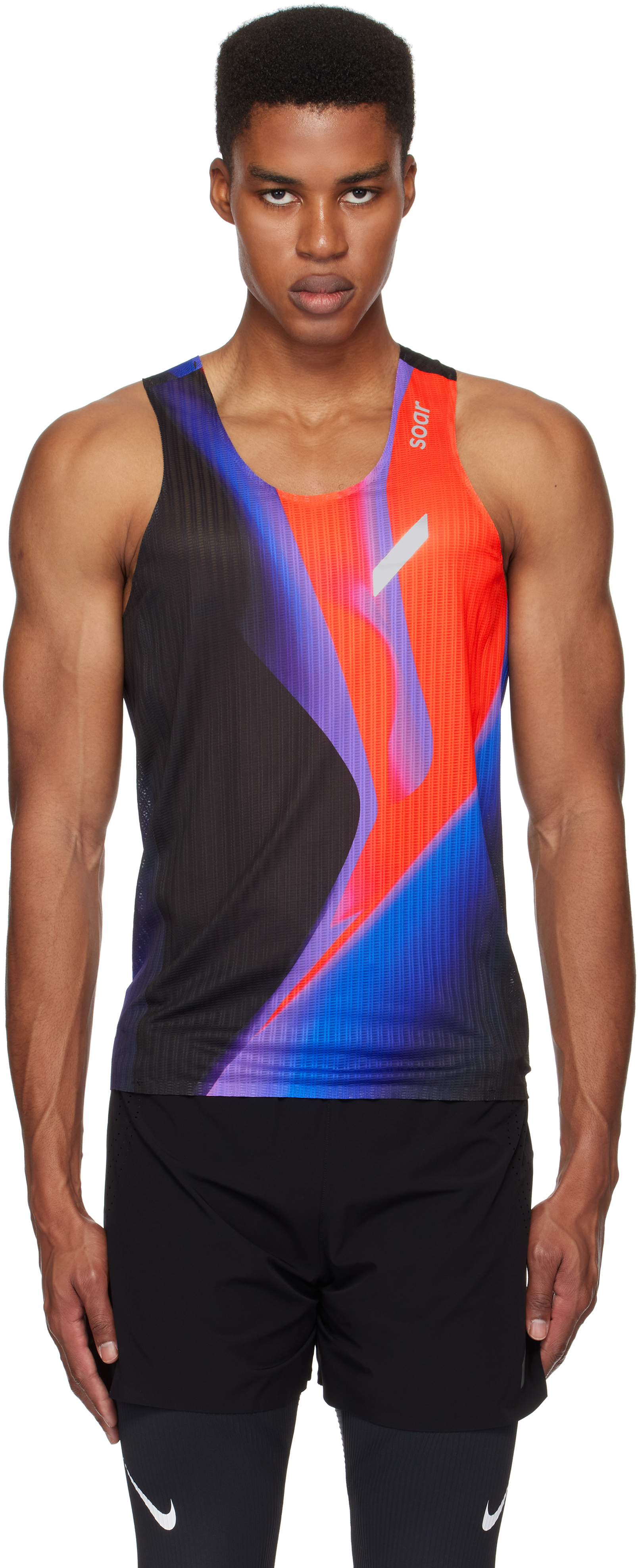 Black & Red Race Tank Top