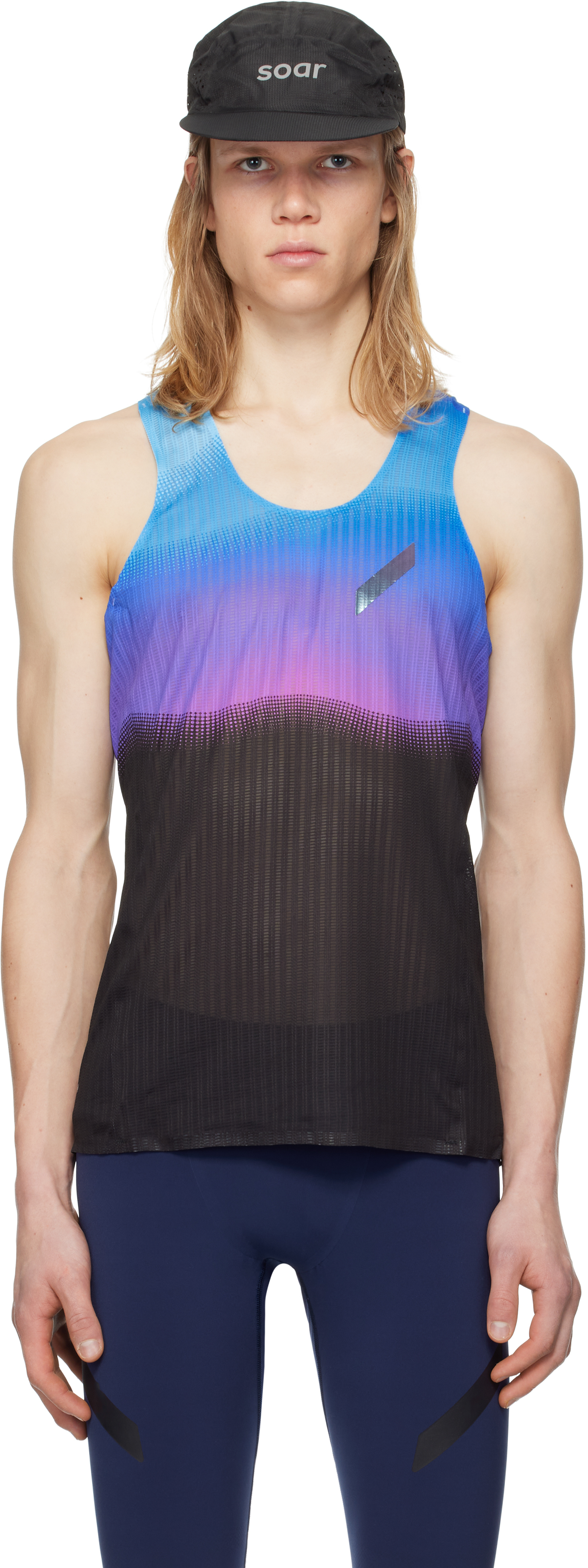 Blue 
Black Race Tank Top