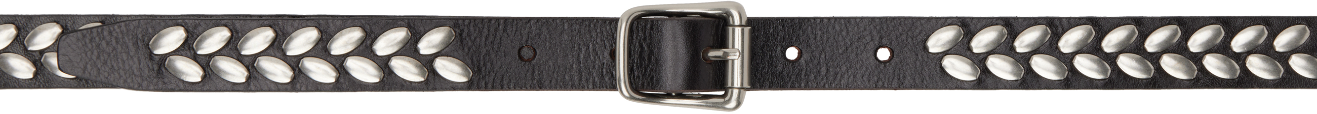LEMAIRE: Brown Almond Stud 20 Belt | SSENSE
