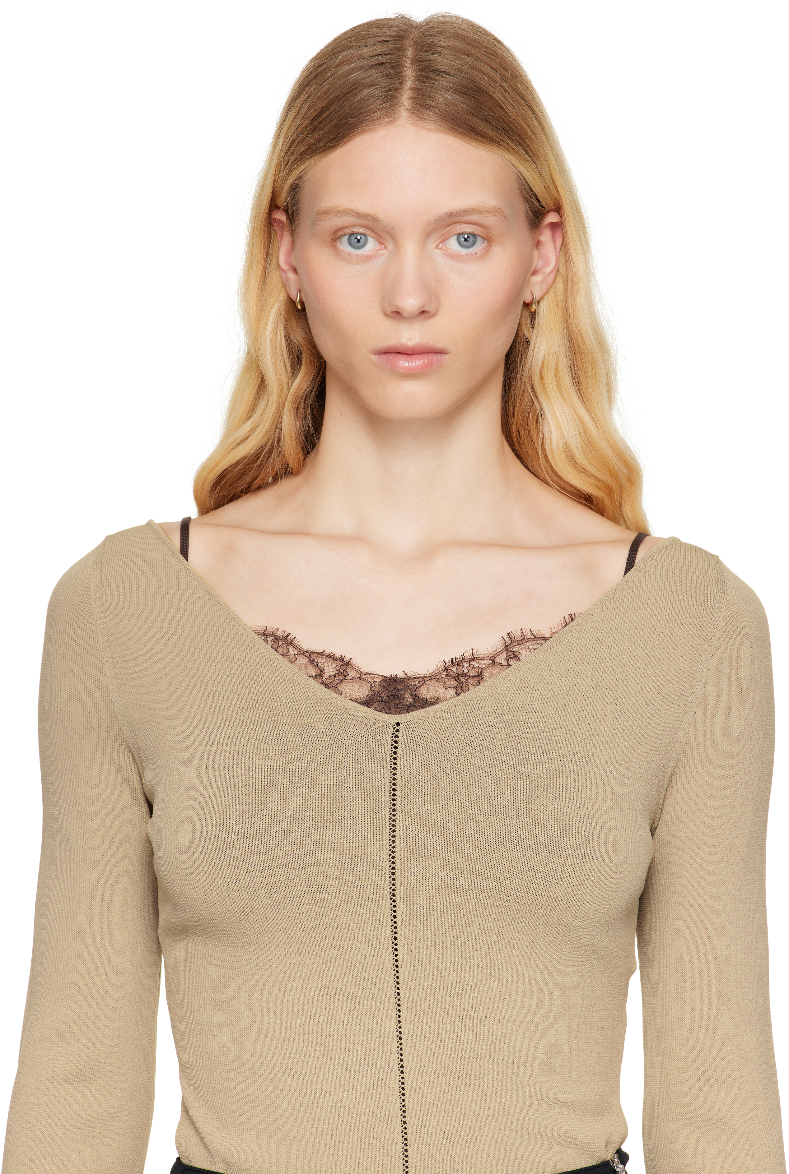 Lemaire Gold Micro Drop Earrings