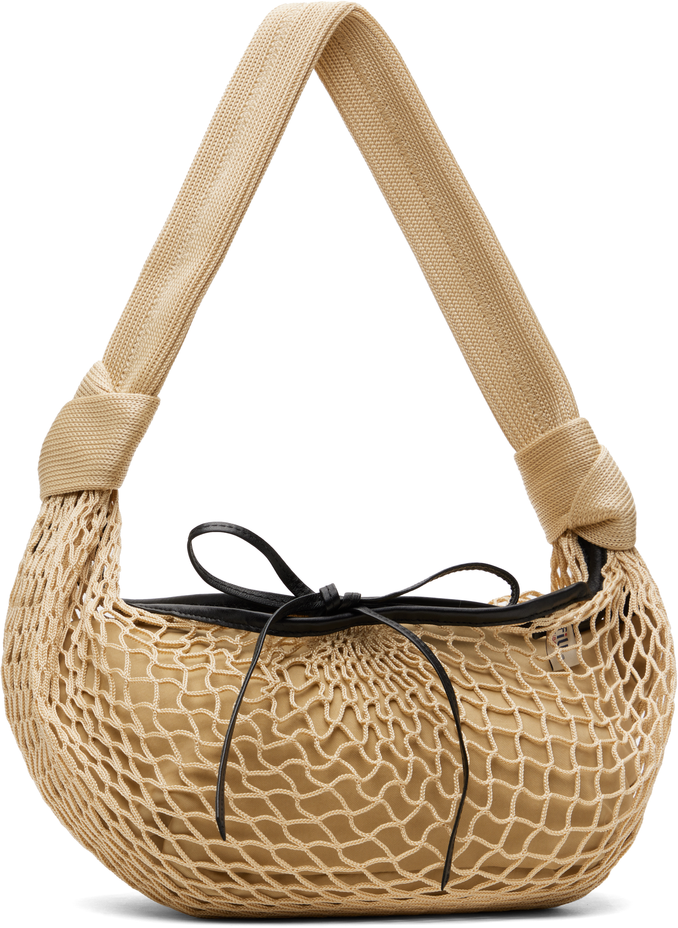 LEMAIRE: Beige FILT Edition Fortune Croissant Bag | SSENSE