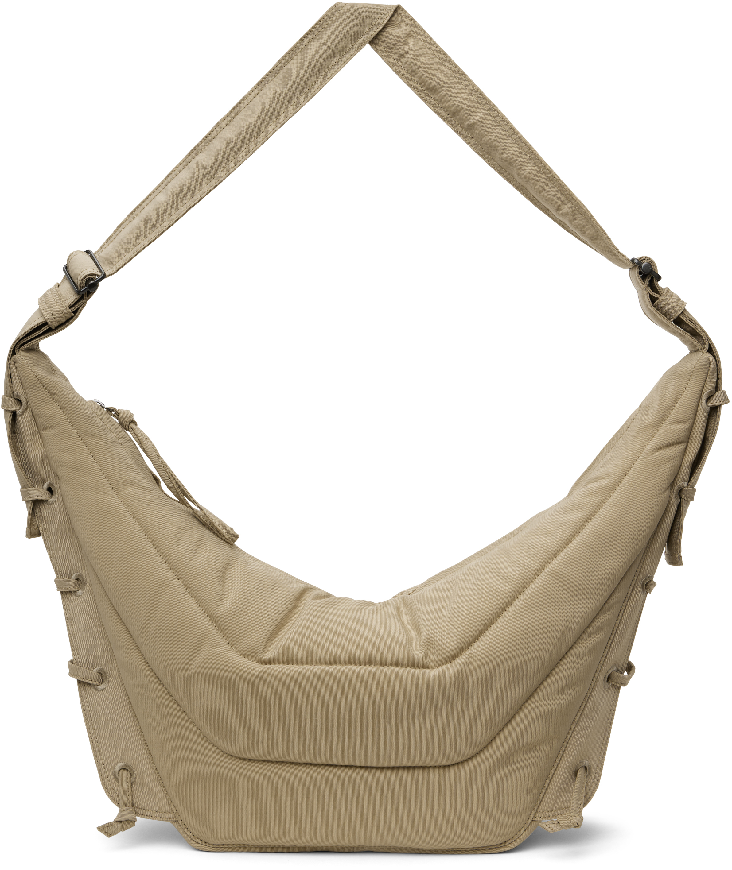 Lemaire Beige Medium Soft Game Bag In Bg001 Linen