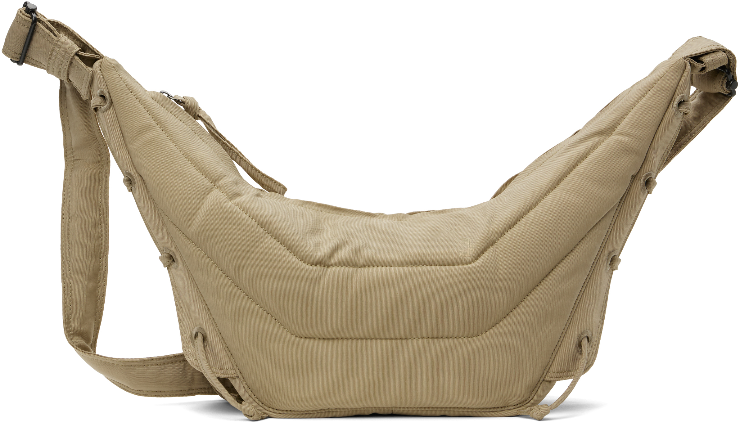 LEMAIRE: Beige Small Soft Game Bag | SSENSE