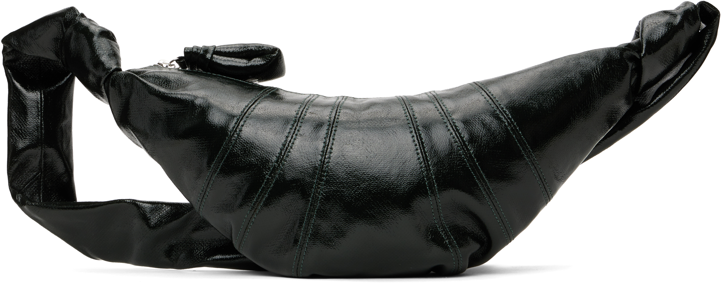 Lemaire Green Small Croissant Bag In Gr670 Forest