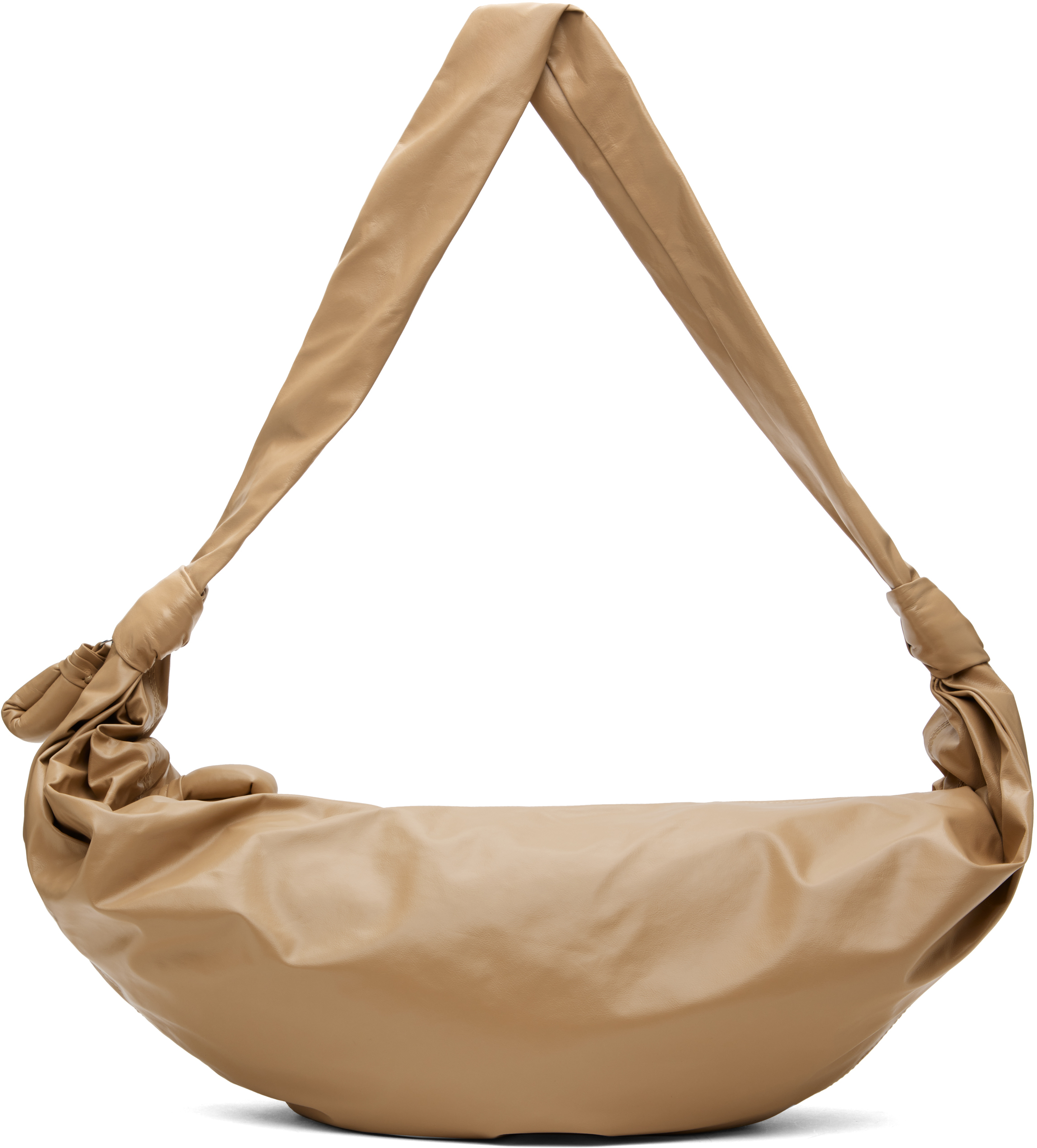 Burgundy Large Soft Croissant Bag