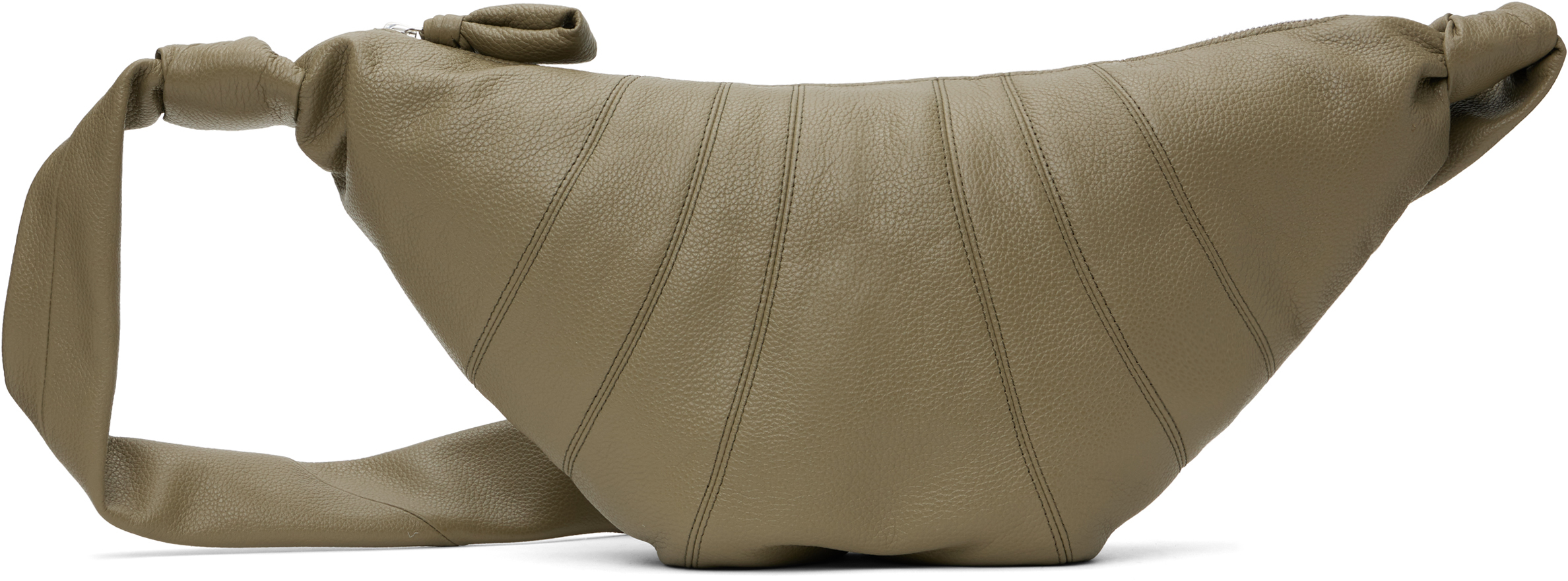 LEMAIRE: Khaki Medium Croissant Bag | SSENSE
