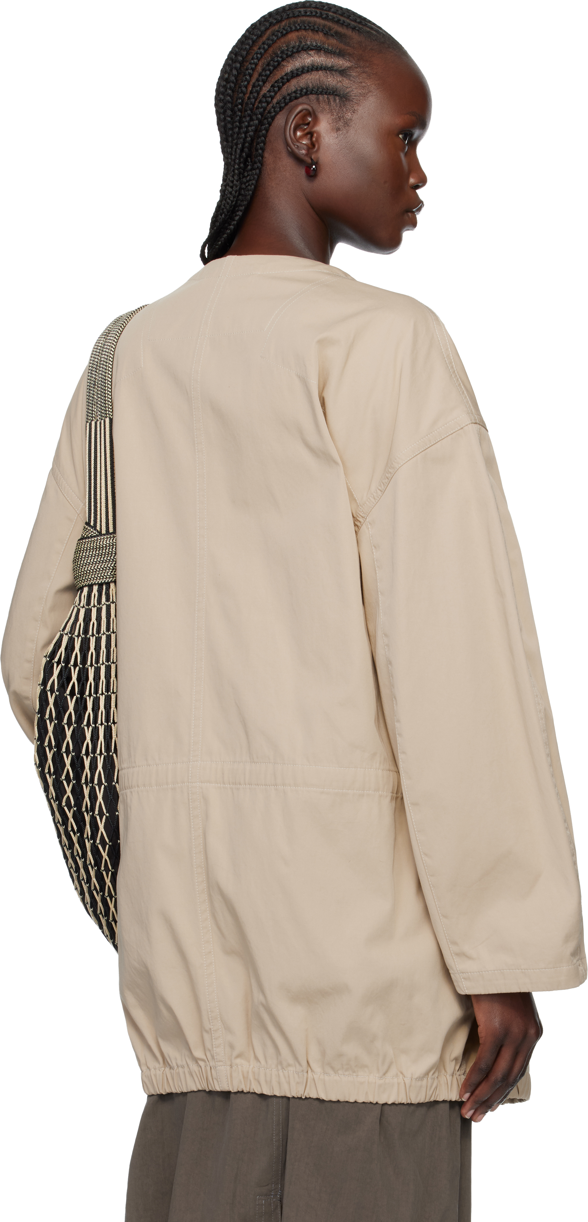 Lemaire Beige Zipped Parka In Neutral