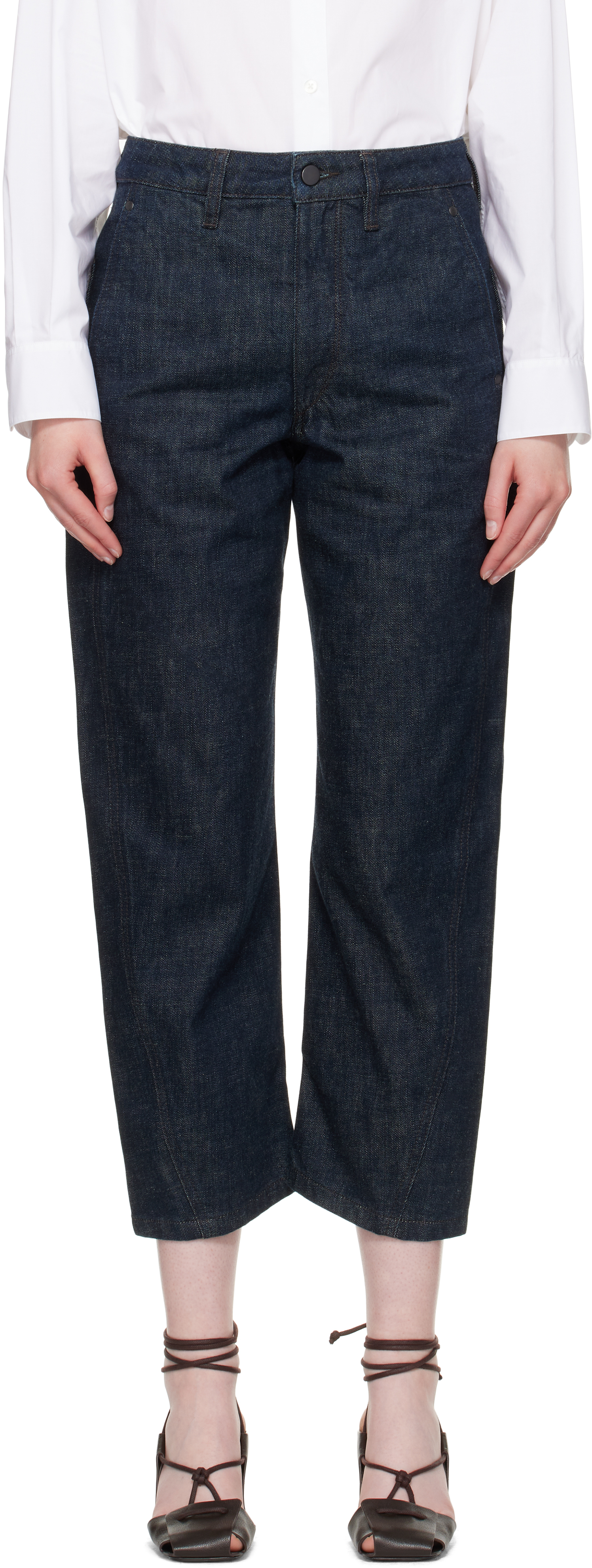 ルメール　LEMAIRE ツイストジーンズ　ブラウン　サイズ34 LEMAIRE / TWISTED PANTS(HEAVY SNOWY DENIM) | LA VILLA ROUGE