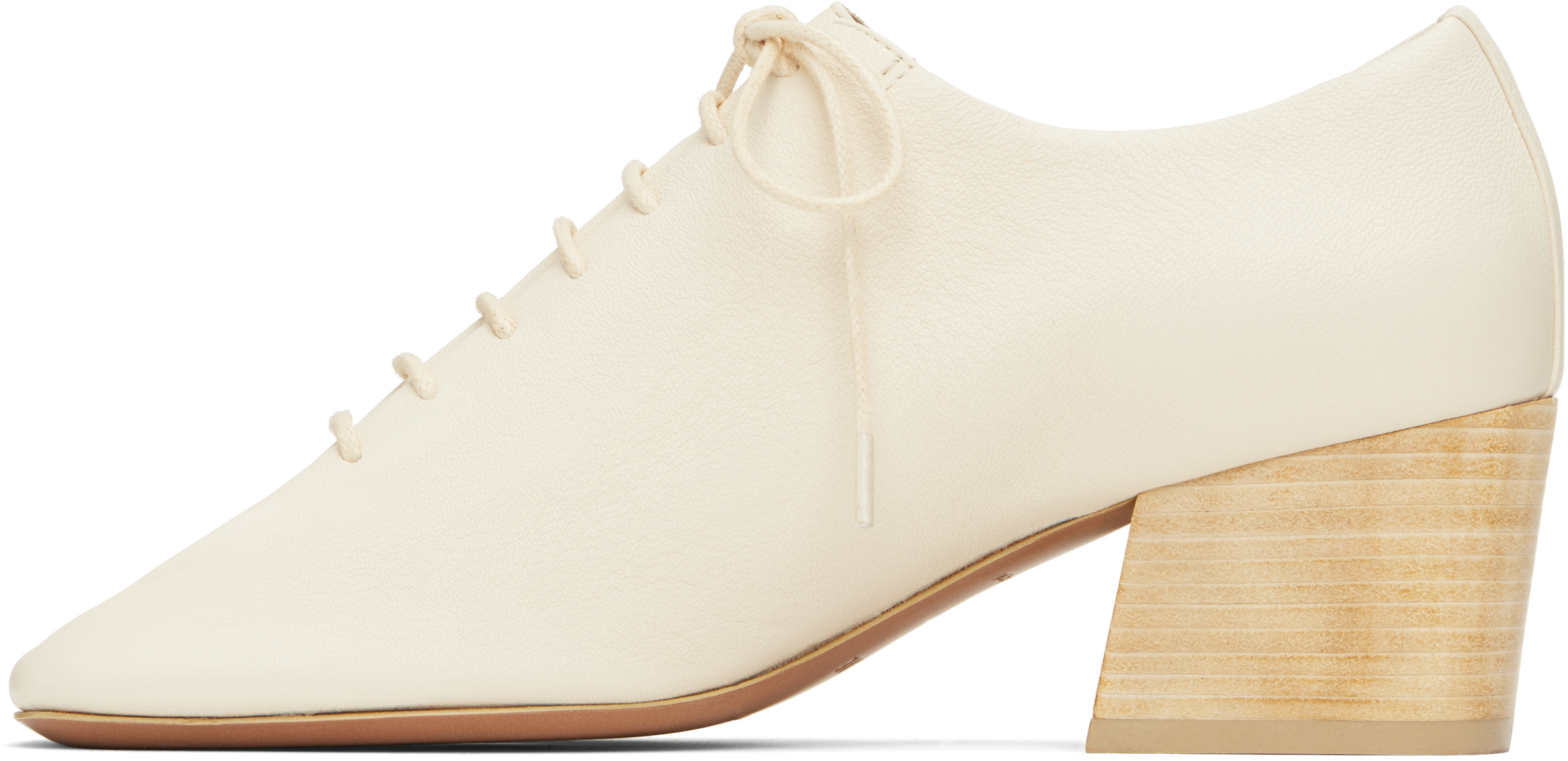 Lemaire White Souris Classic 55 Heels In White
