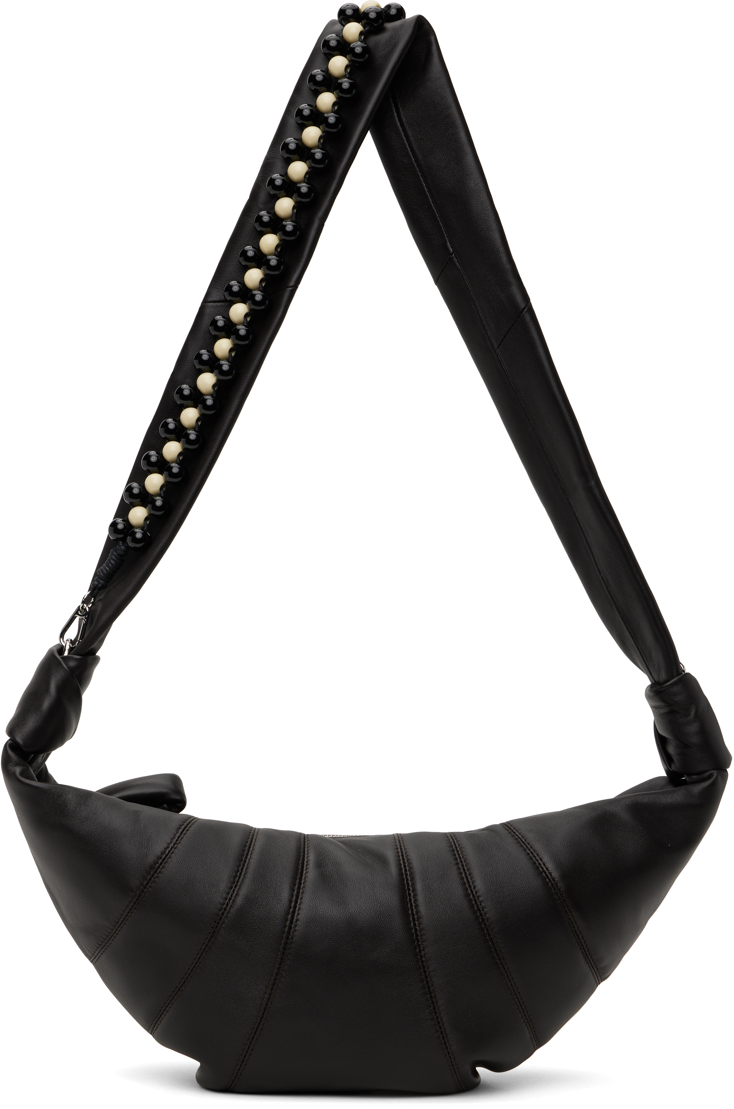 ◆LEMAIRE◆ブラウン ミディアム Pearls Croissant バッグ LEMAIREのブラウン ミディアム Pearls Croissant バッグがセール中