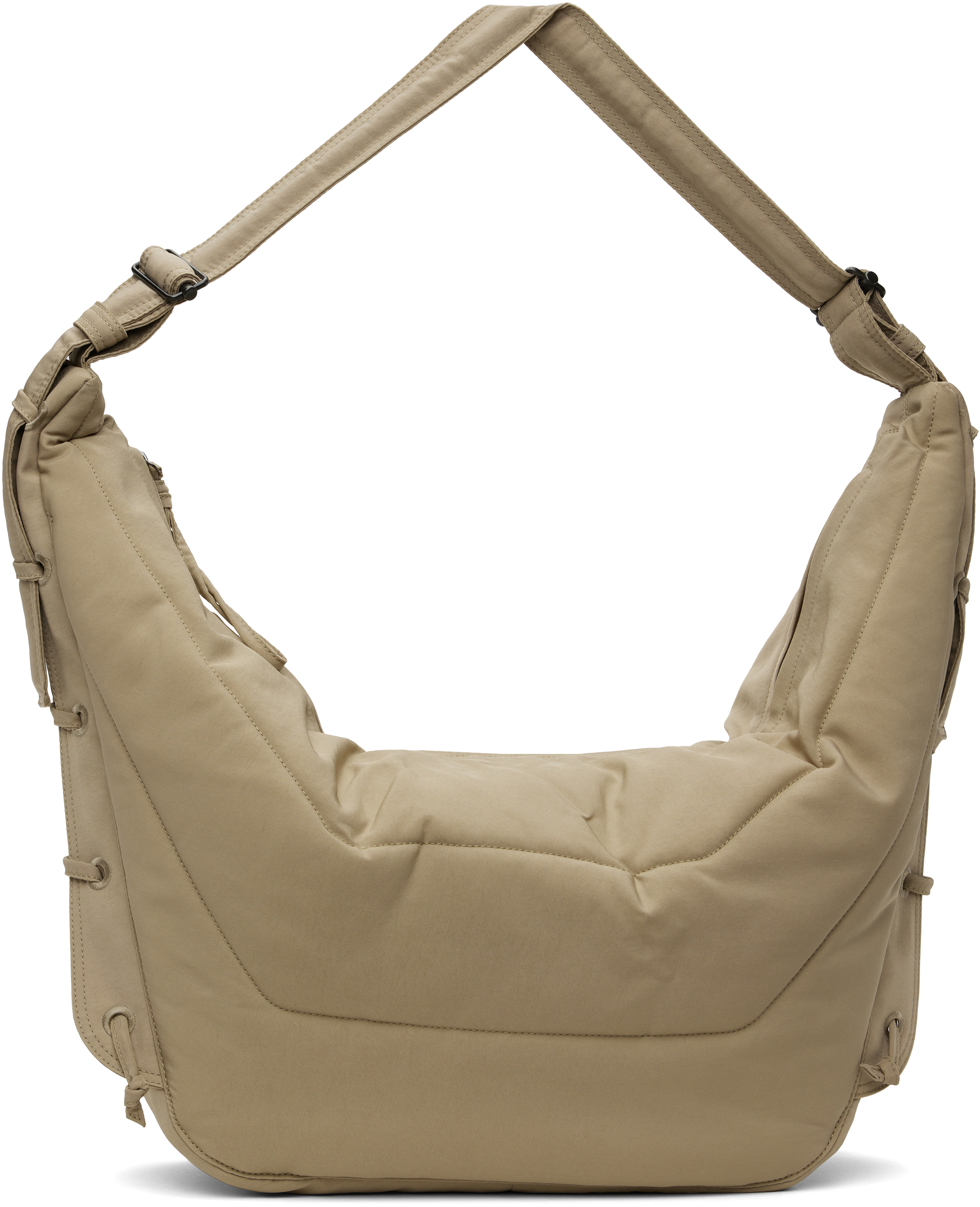 Lemaire Beige Large Soft Game Bag In Bg001 Linen