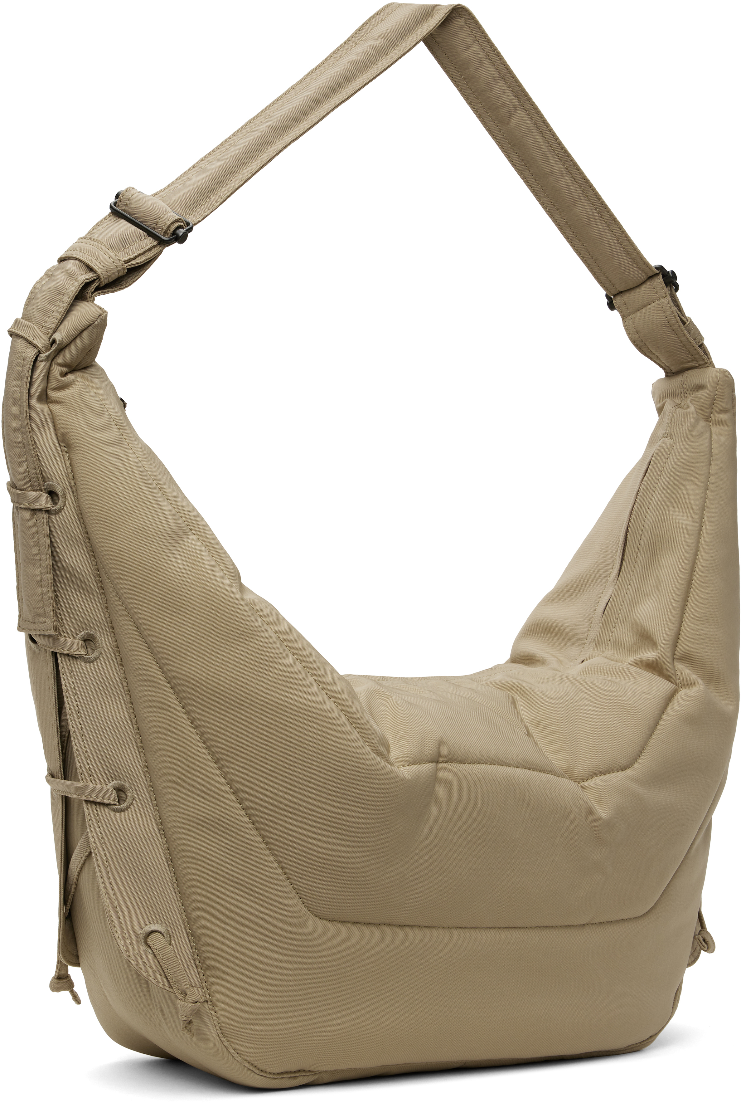 Lemaire Beige Large Soft Game Bag In Bg001 Linen