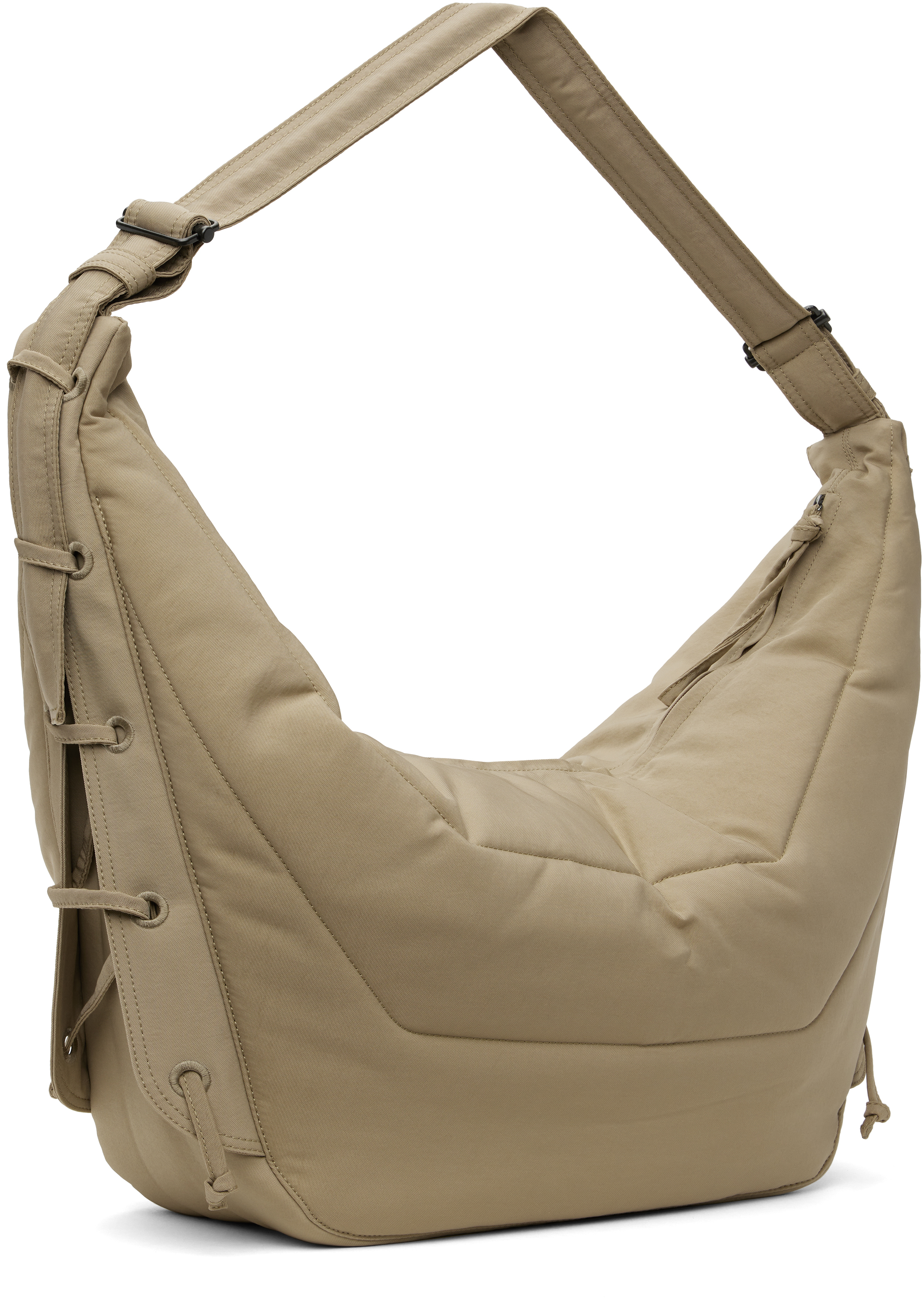 Lemaire Beige Large Soft Game Bag In Bg001 Linen