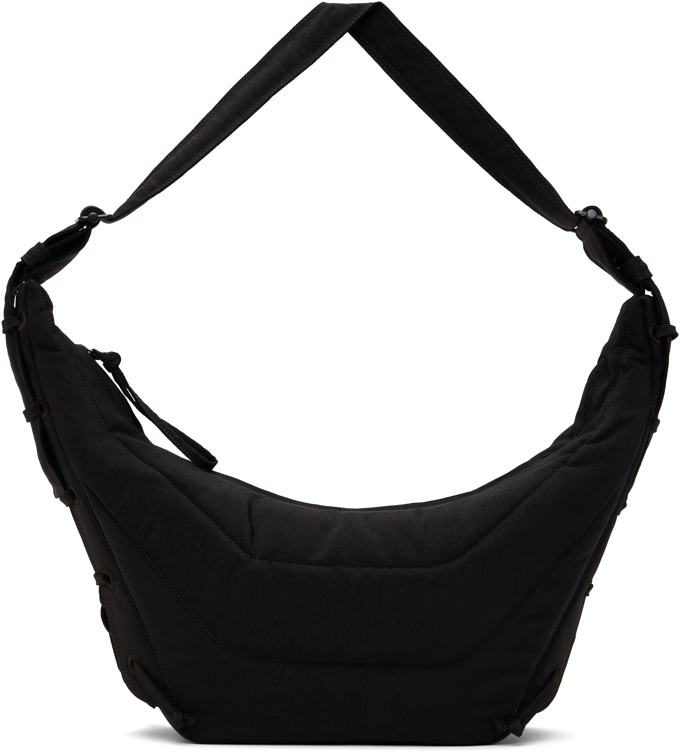 Lemaire Brown Medium Soft Game Bag In Br490 Dark Chocolate