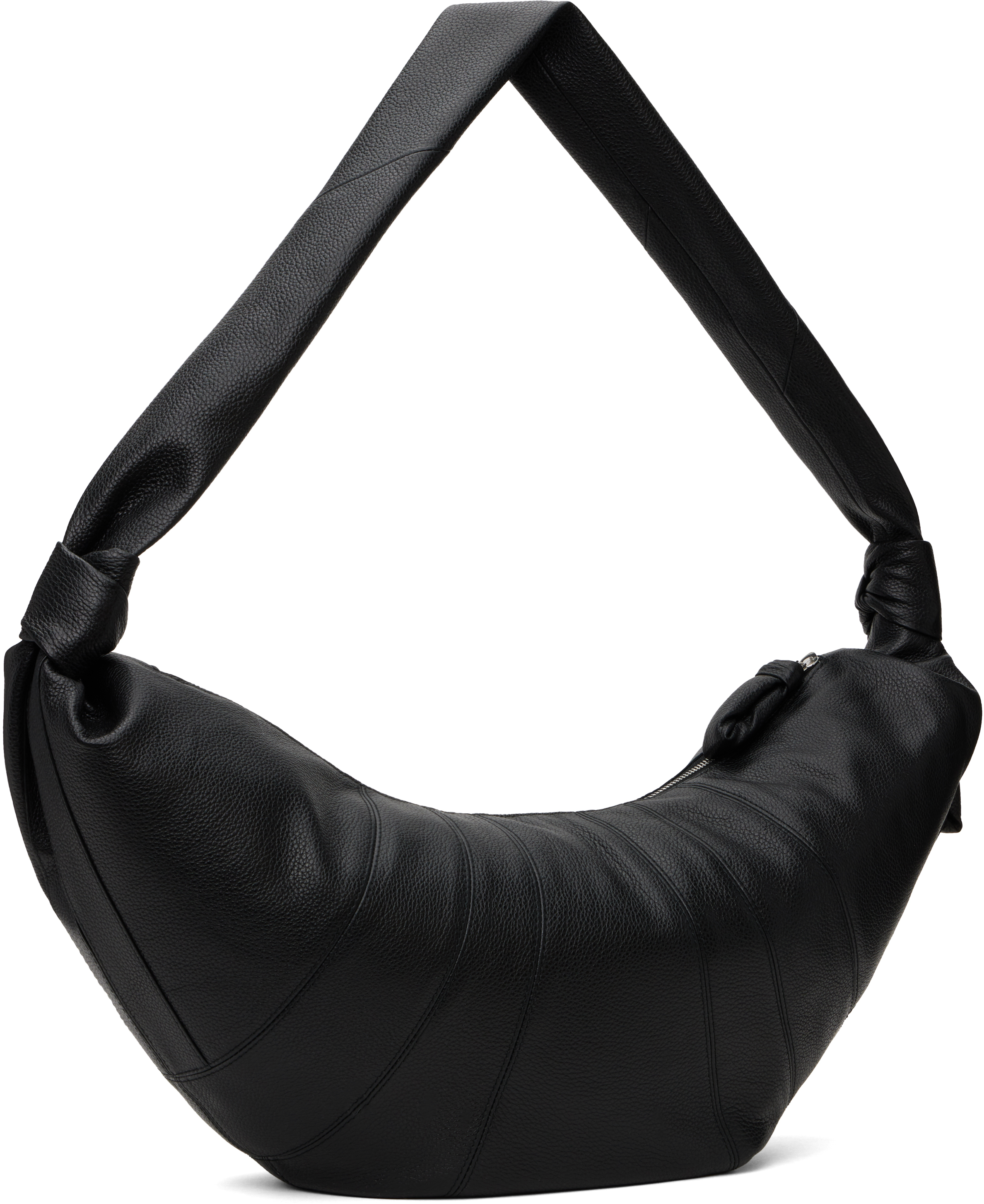 Lemaire Black Large Croissant Bag In Bk999 Black