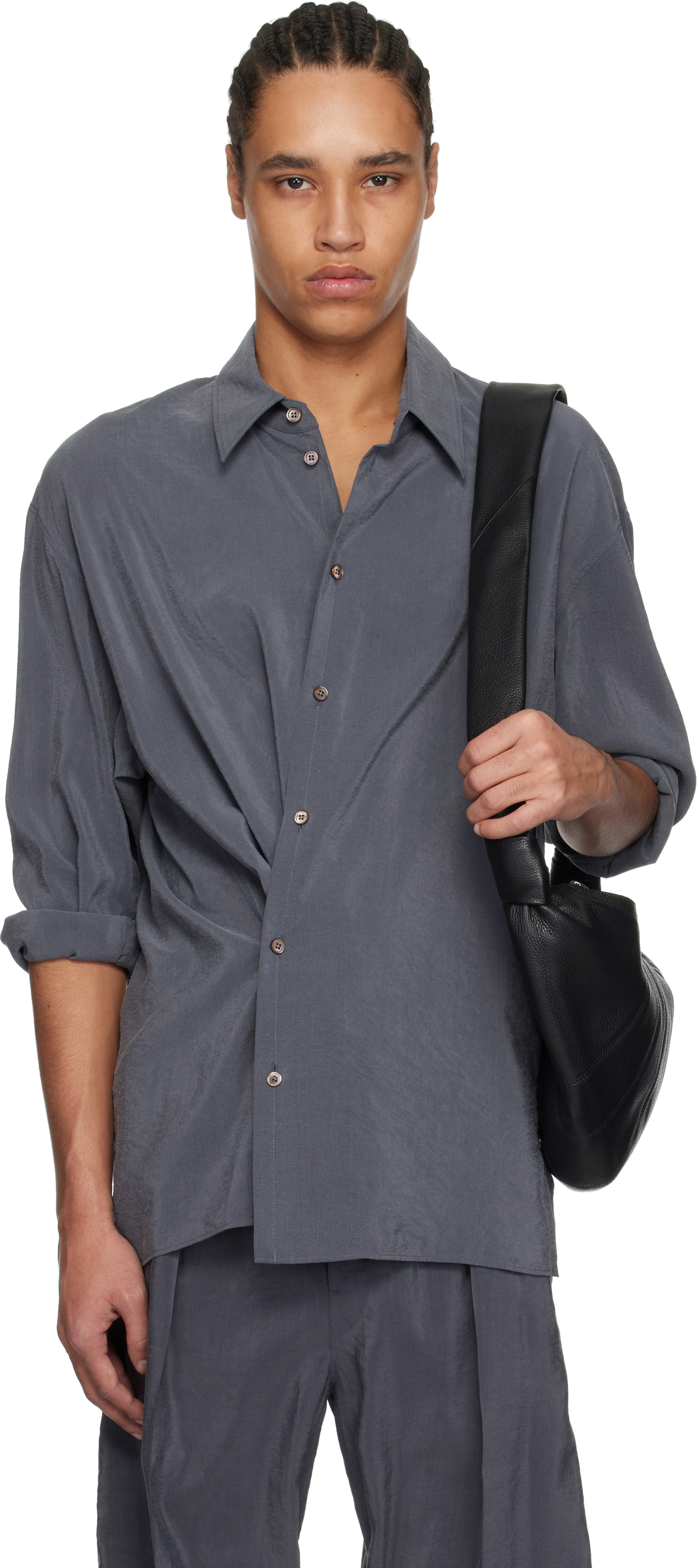 Gray Twisted Shirt
