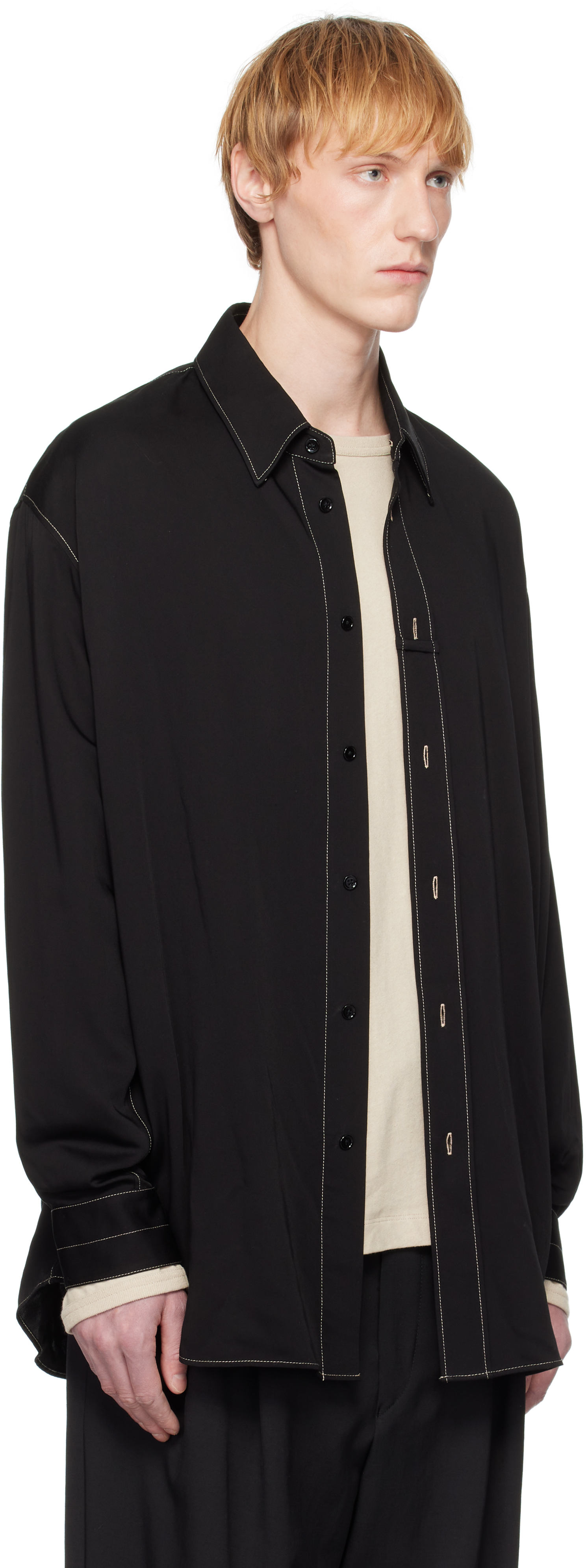 Lemaire Black Loop Shirt