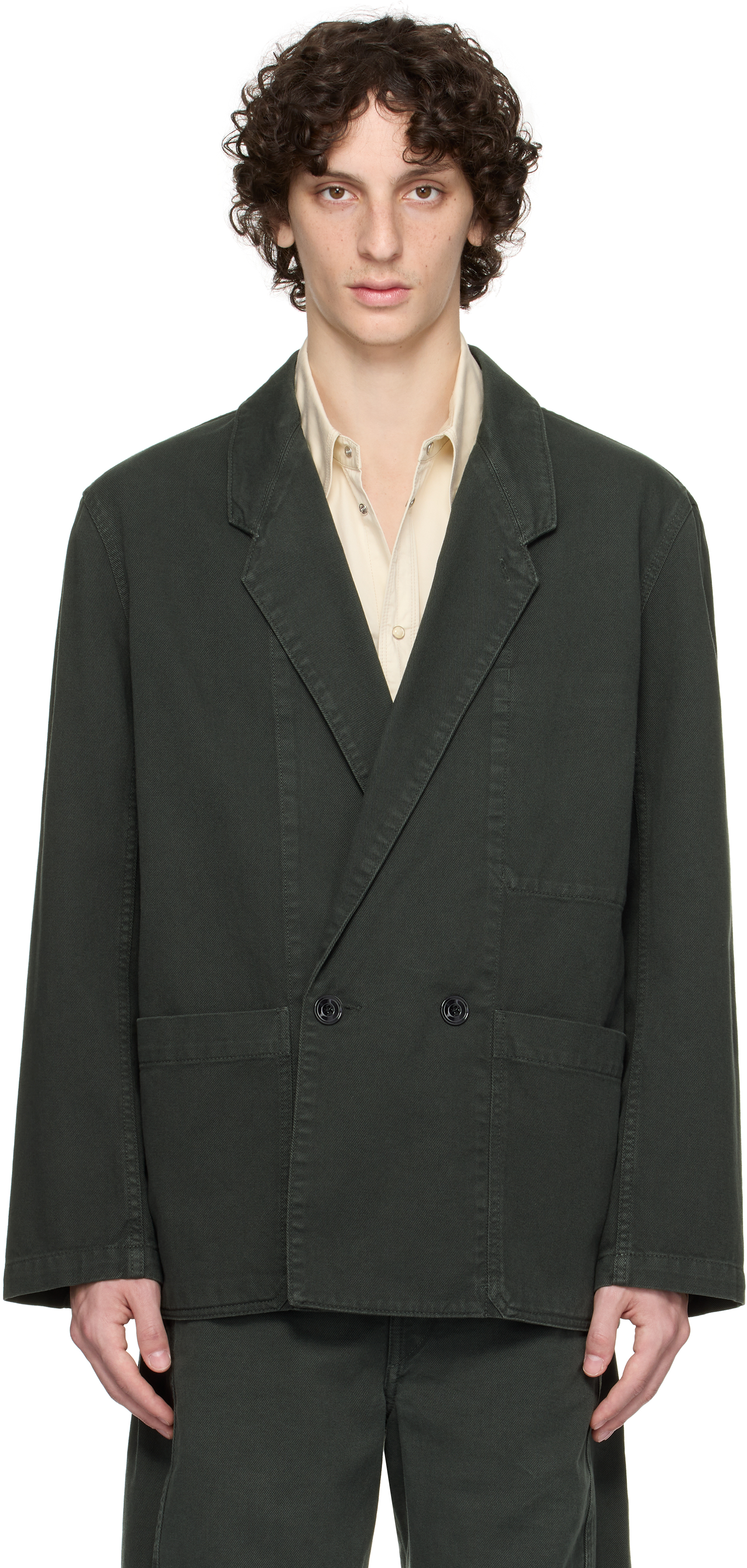 Navy Workwear Denim Blazer