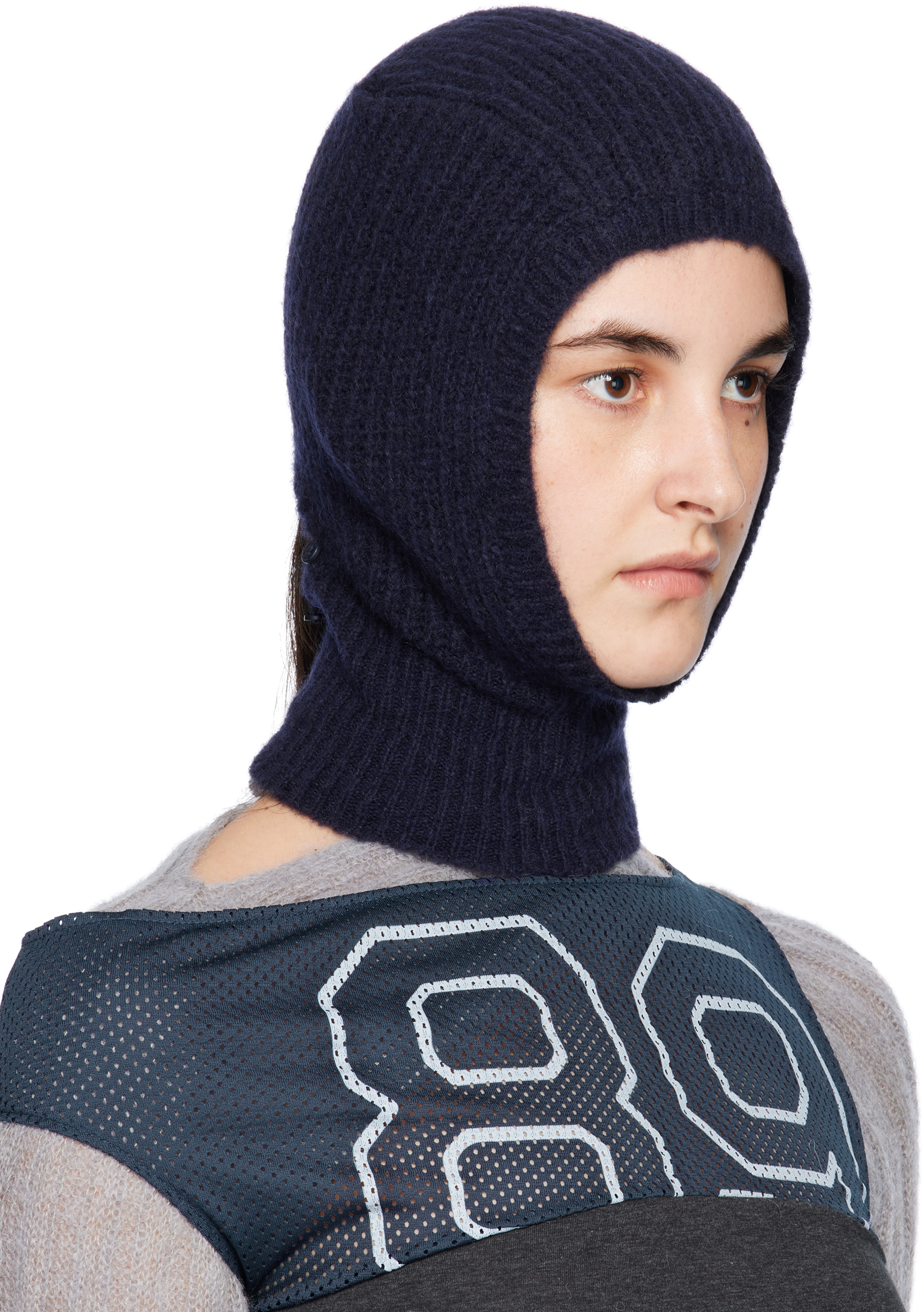 Paloma Wool Navy Buttons Angels Balaclava In 135 Navy