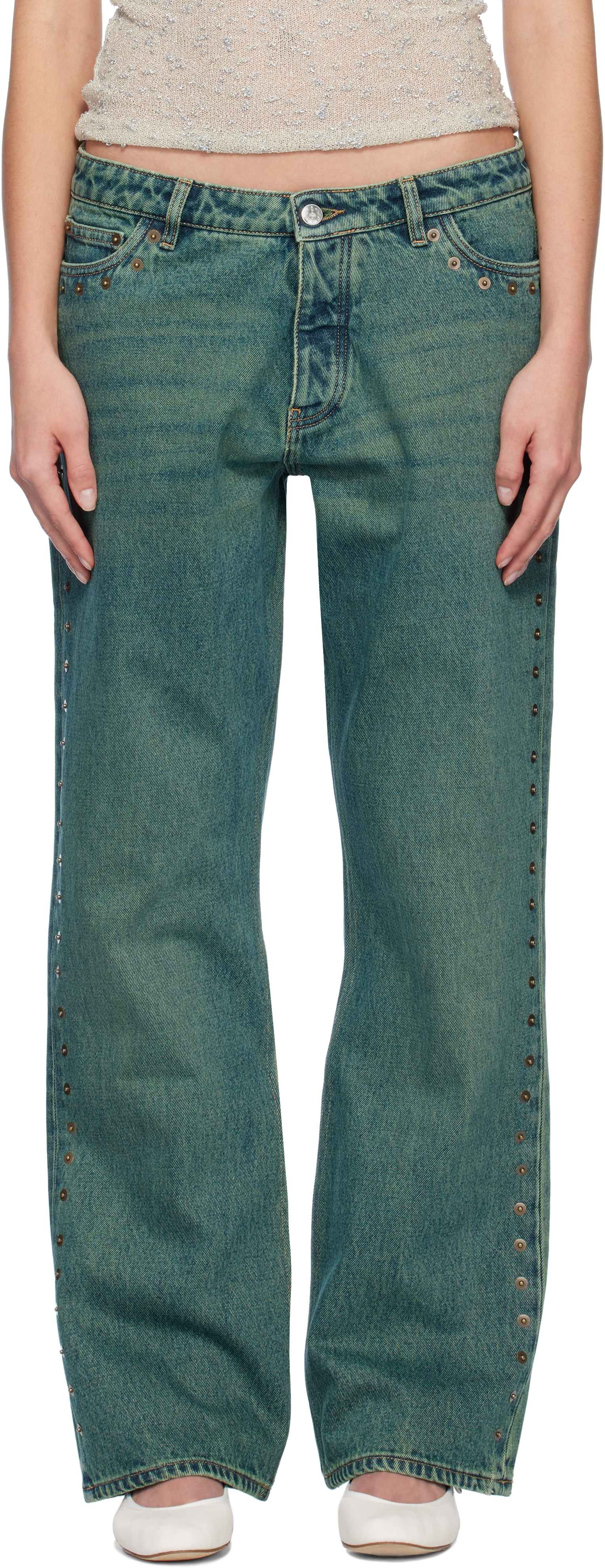 Green Crowd Jeans