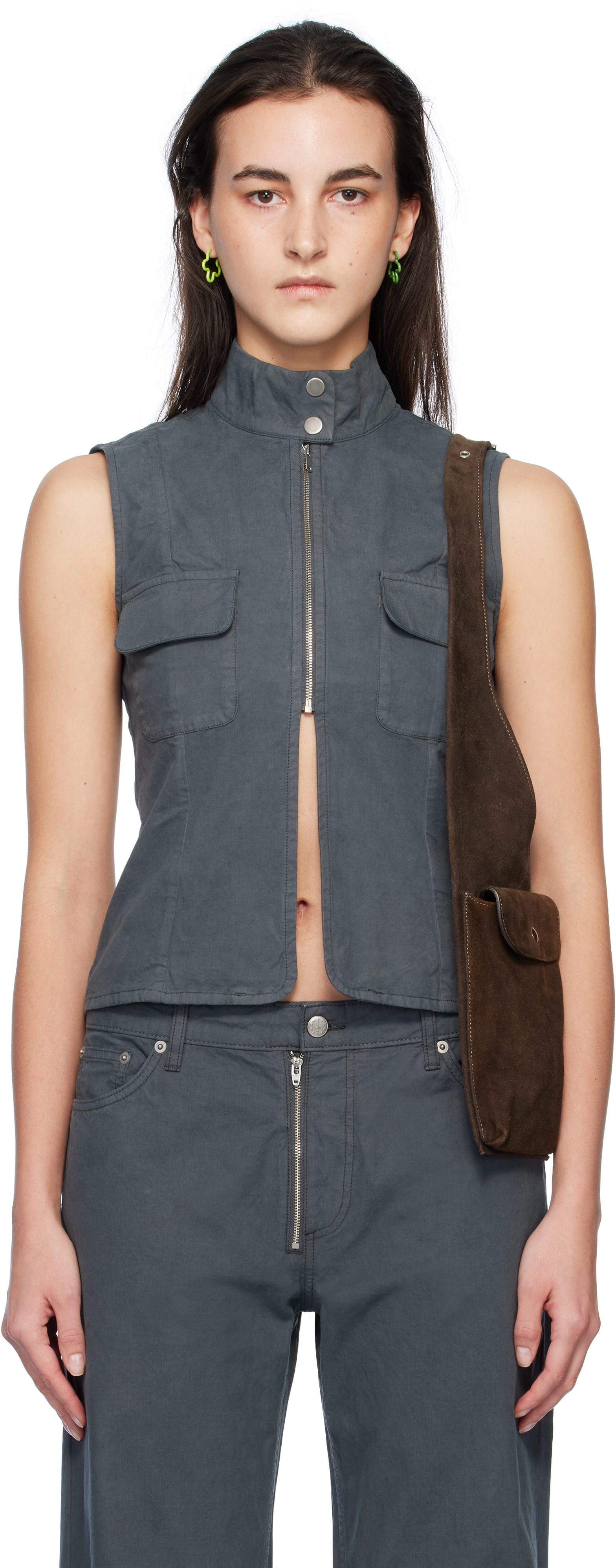 Gray Lis Tank Top