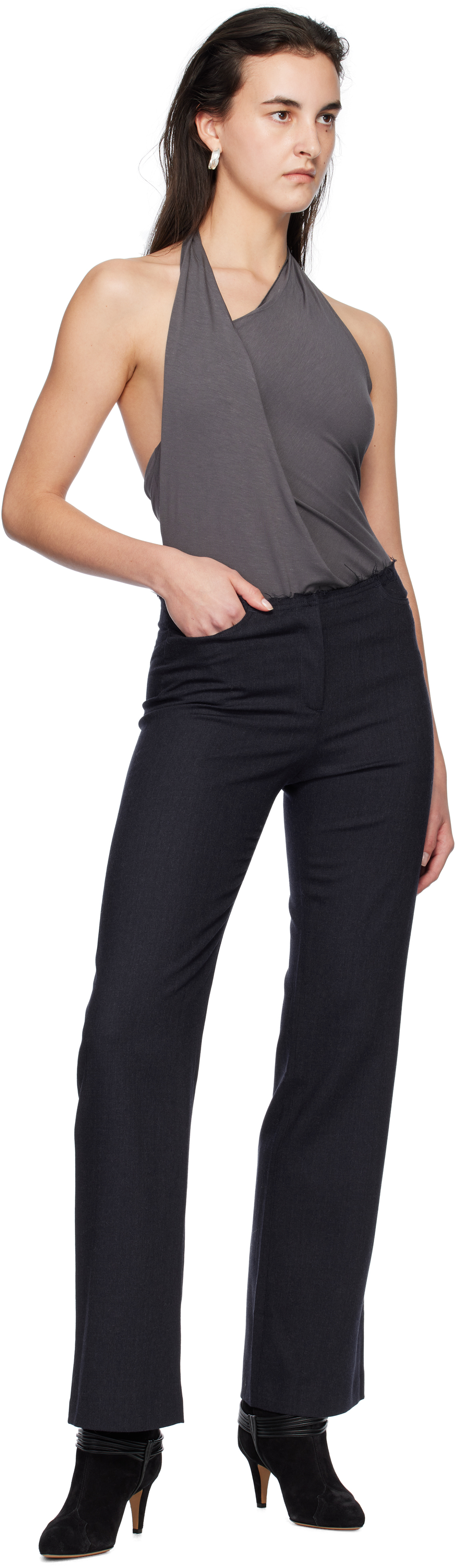 Paloma Wool Gray Livia Bodysuit In 209 Grey