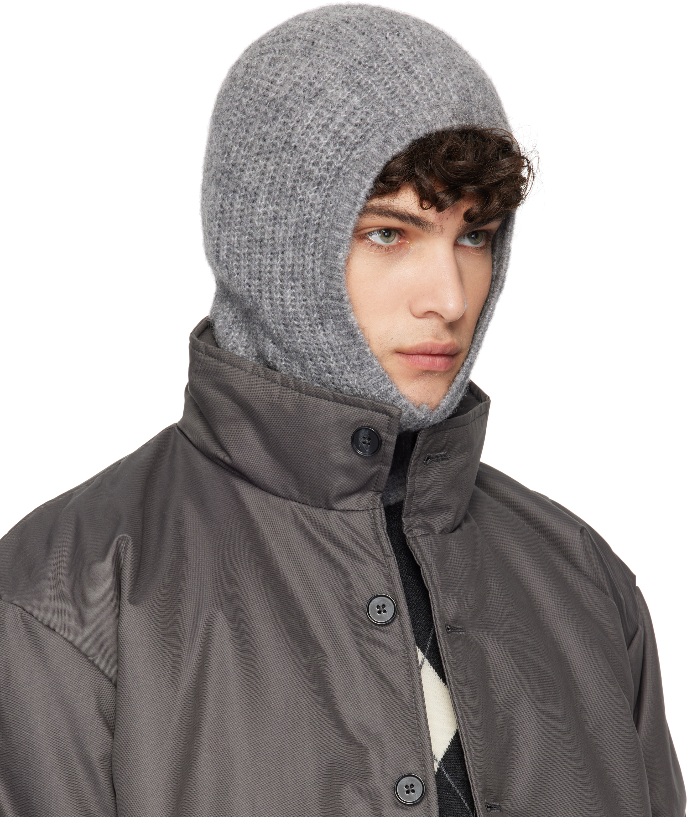 PALOMA WOOL GRAY BUTTONS ANGELS BALACLAVA