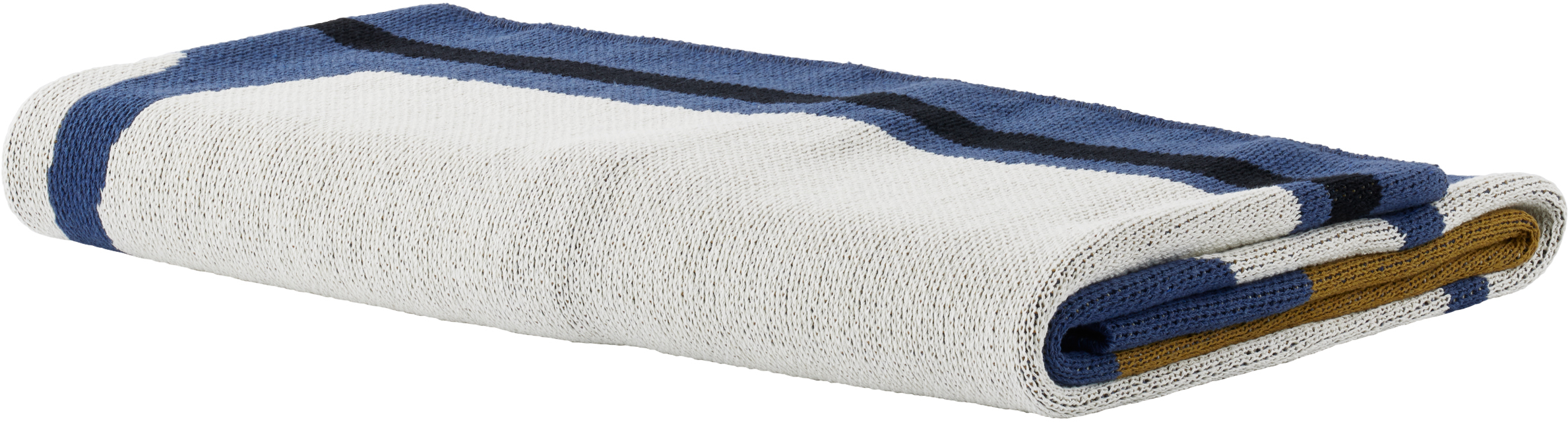 COLD PICNIC NAVY & OFF-WHITE SHIPWRECKED THROW