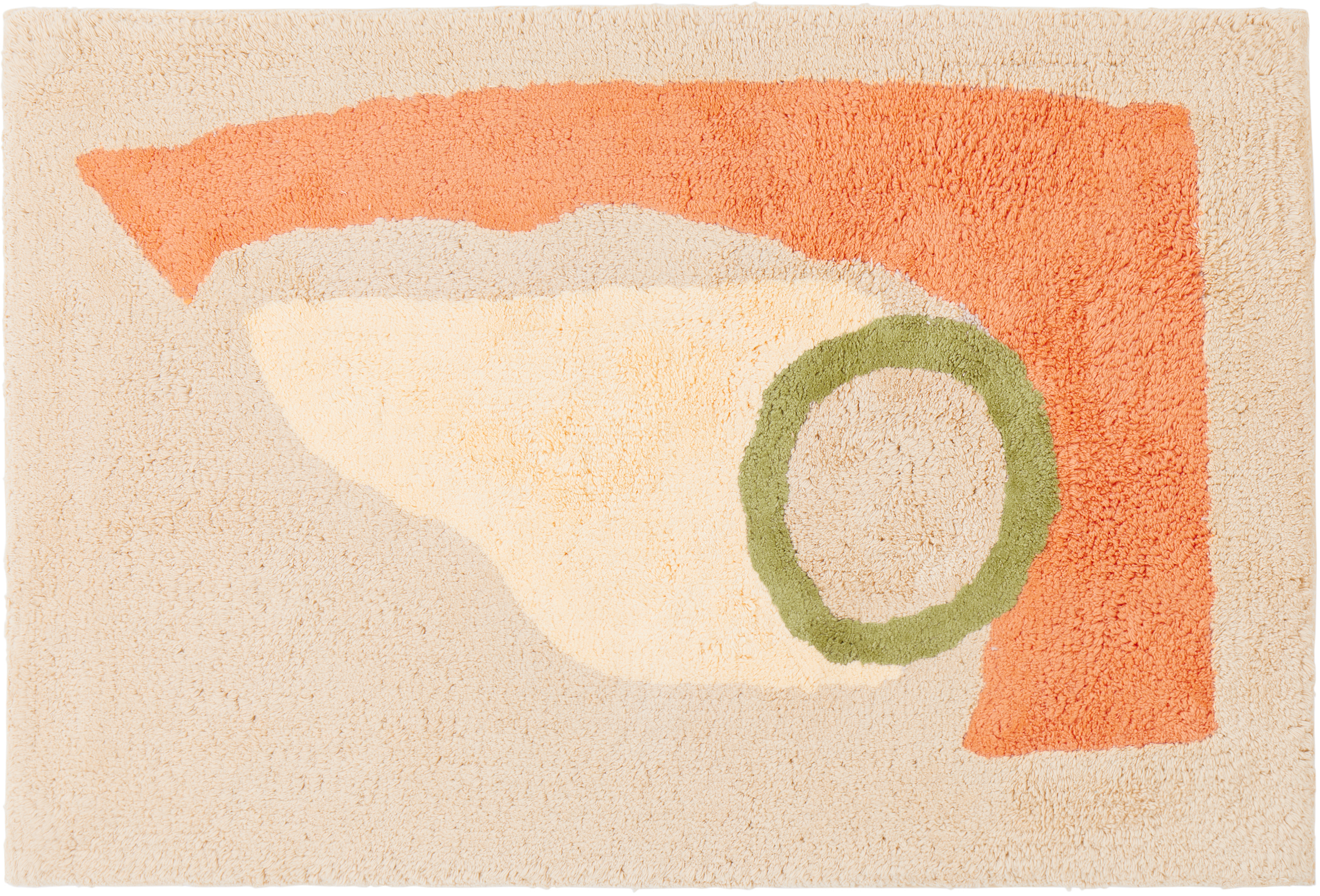 Cold Picnic Beige Porthole Bath Mat In Multi
