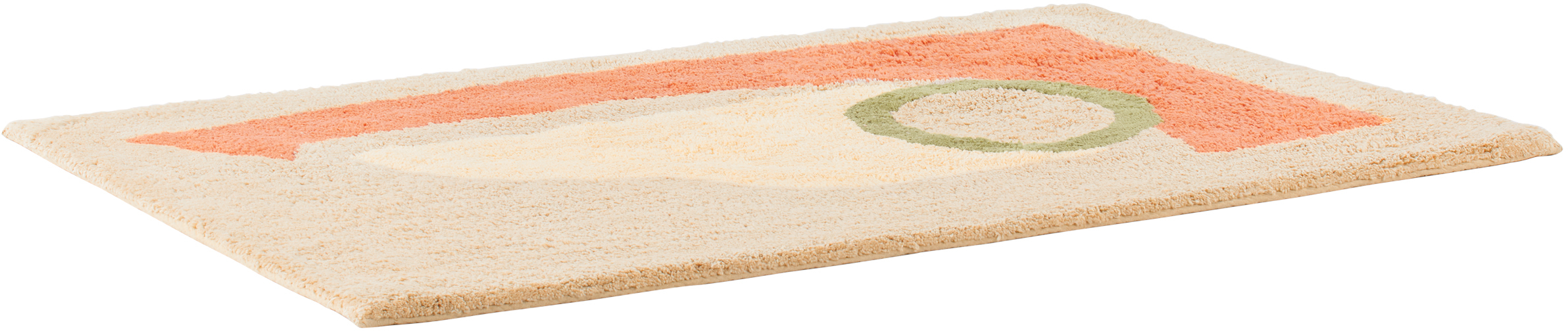 Cold Picnic Beige Porthole Bath Mat In Multi