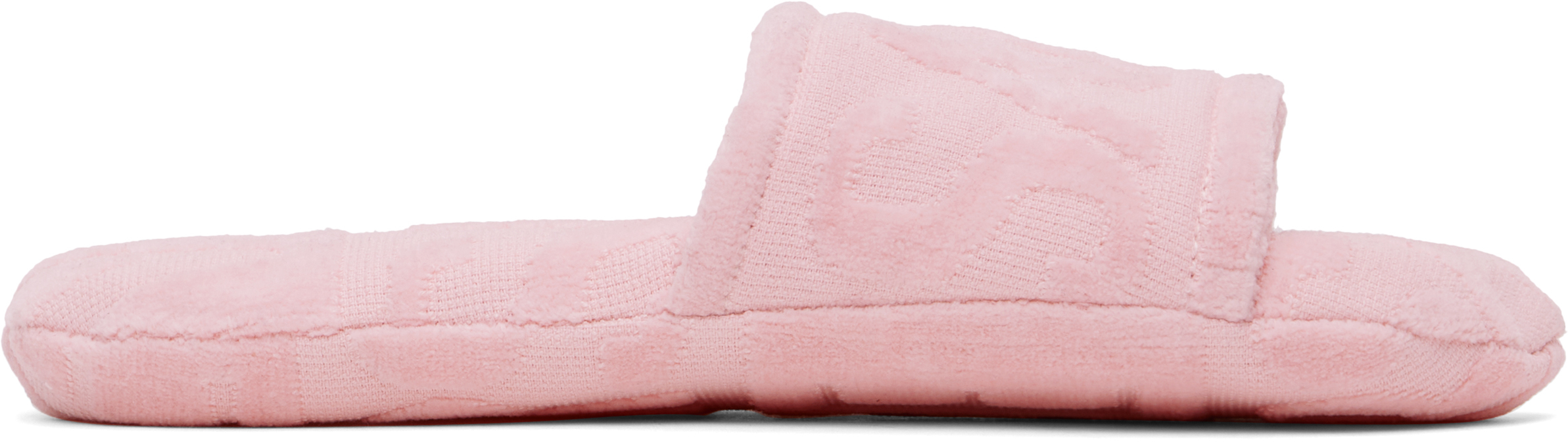 Pink 'Versace' Allover Slippers