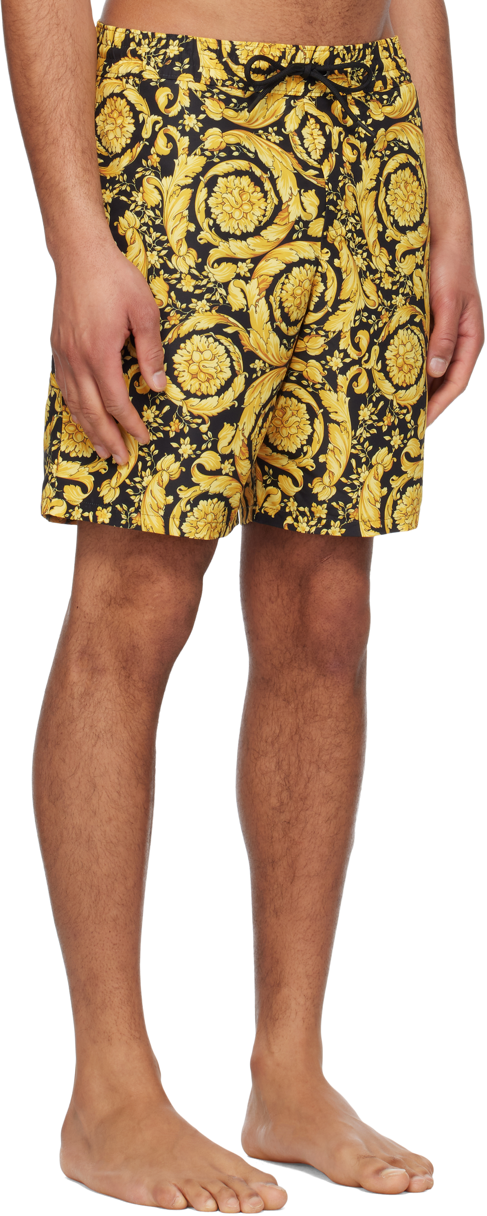 Versace Beachwears In A7900-gold + Print