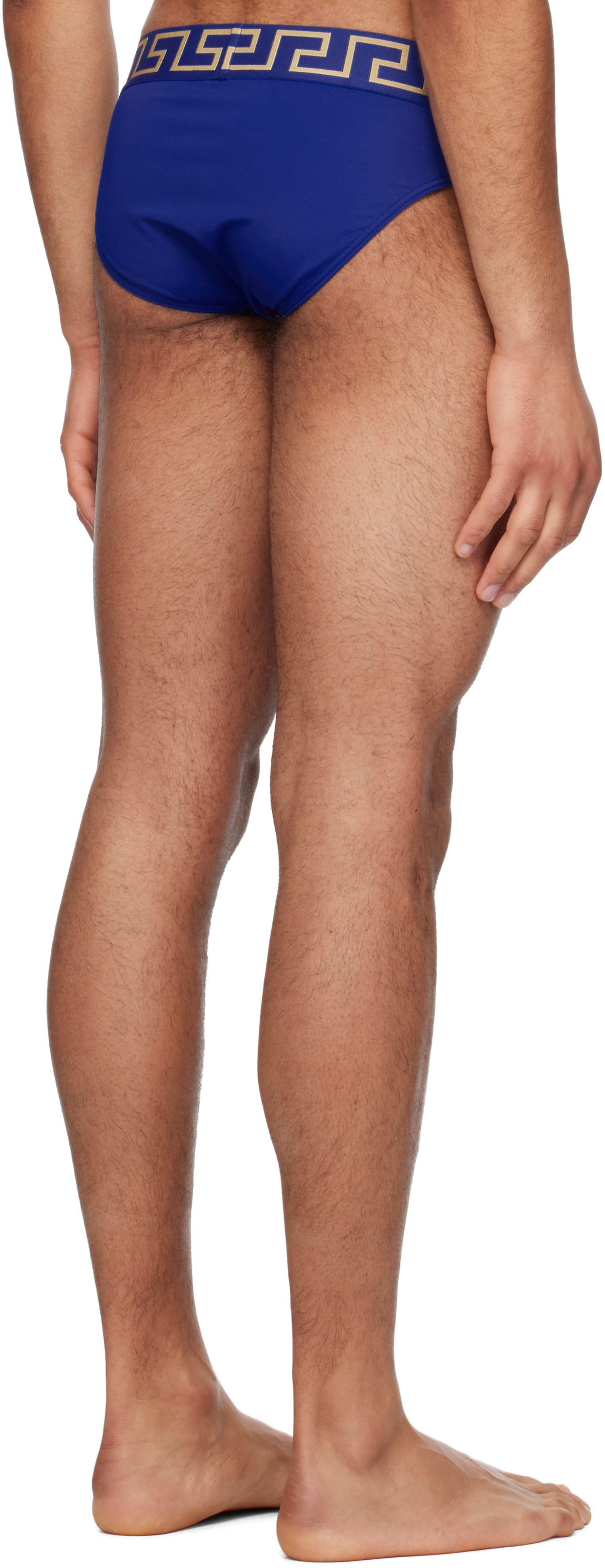 Versace Blue Greca Border Swim Briefs In A85k-bluette-gold